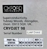 Oxford Cryojet 98 Controller with Precise Temperature Control, Used