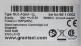 Grant SUB AQUA 12L Laboratory Water Bath, 12L Capacity, 5C-99C Range
