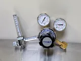 VWR Scientific CAT. NO. 55850-215 Gas Regulator with Gauges and Flow Meter