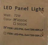 EnVision 72W LED Flat Panel Light for Commercial Spaces 4000K Edge-Lit