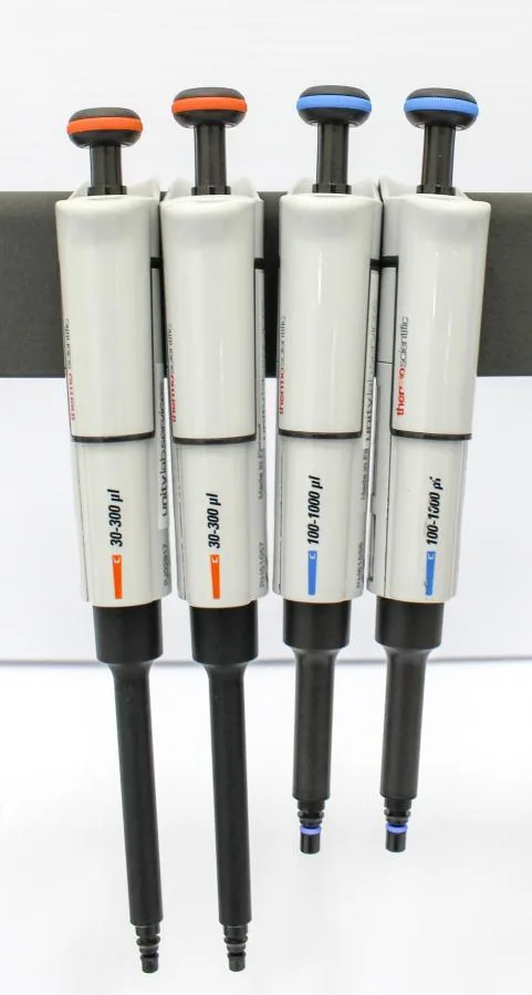Thermo Scientific F1-ClipTip Pipette Handler w/ 4 Pipettes 30-300ul/100-1000ul