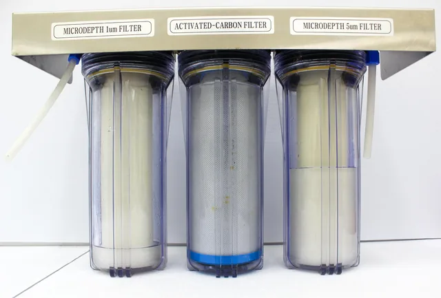 Max Water 20" Slim Blue 3 Stage Water Filter System Reverse Osmosis
