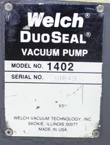 Welch 1402 Duoseal Rotary Vane Vacuum Pump for Lab and Industrial Use