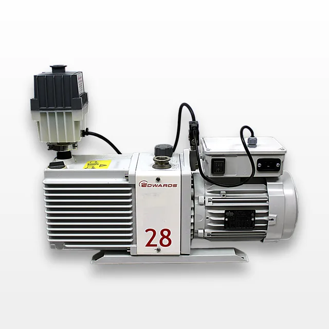 Edwards E2M28 Vacuum Pump Rotary Vane Coarse/Medium Vacuum KF25 Inlet Used