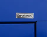 Sandusky Blue Mobile Clear View Cabinet VG 4-Shelf Adjustable Storage