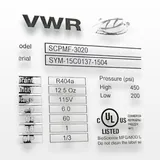 VWR SCPMF-3020 Commercial Freezer 115V R404a Refrigerant