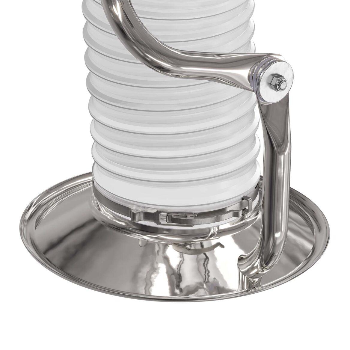 Movex PSS 2000-160 Extraction Arm Fume Hood Stainless Steel Design