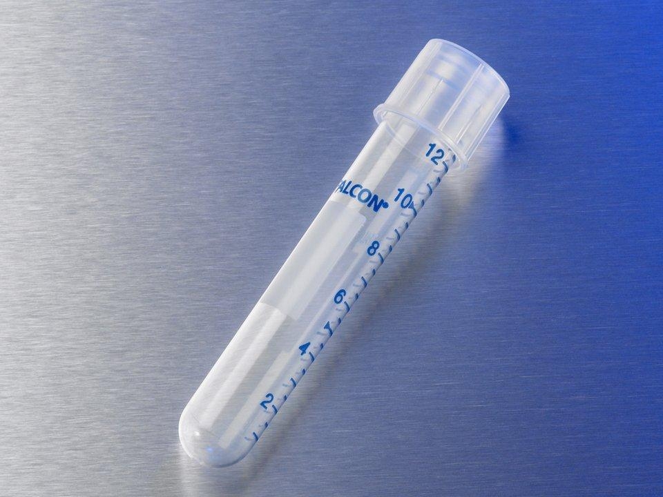 Falcon Test Tube 14mL 500/Case Round-Bottom PP Sterile USA Lab Equip