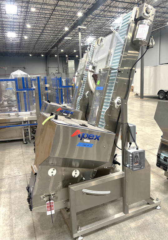 Apex Cap Elevator with Automated Sorting and Transport System