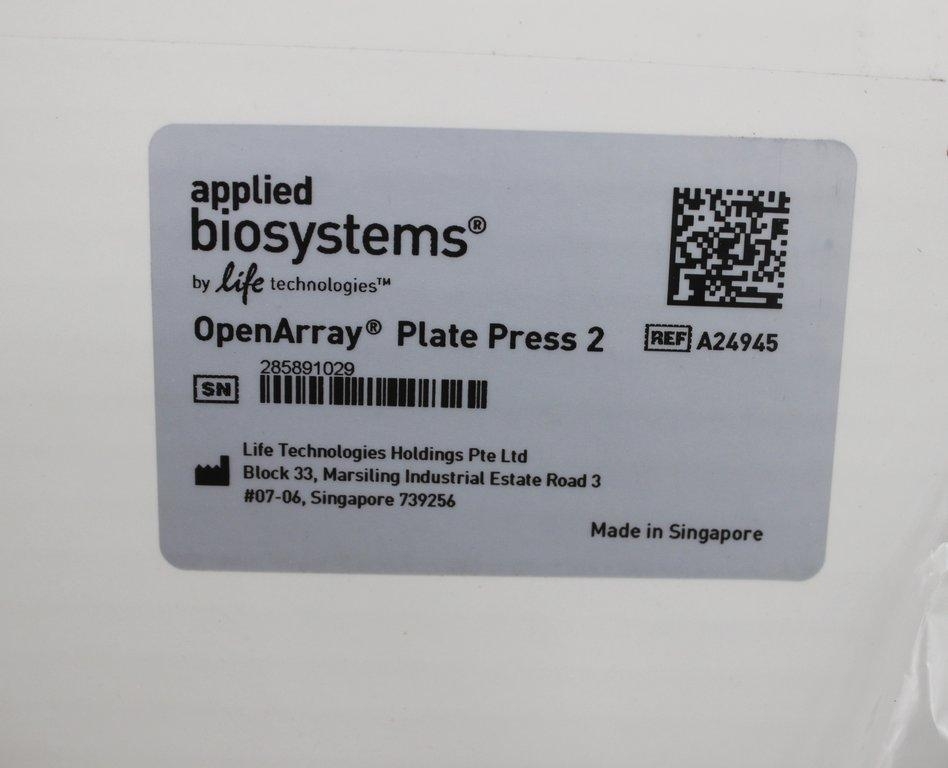 Applied Biosystems OpenArray Plate Press 2 Set of 10 Units New Condition