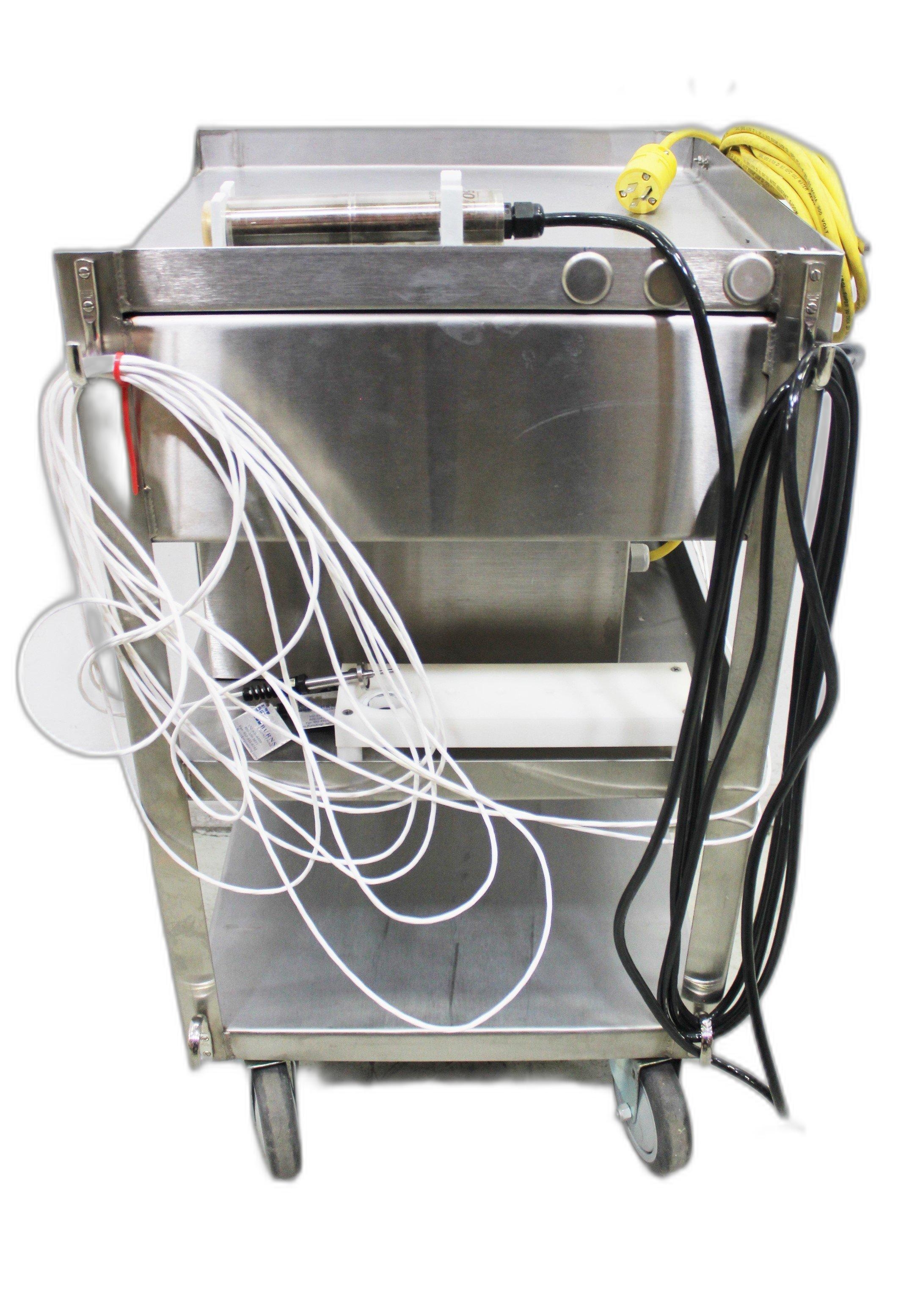 Global Industrial CR2919 Chart Recorder on SIP Cart with Honeywell DR4500