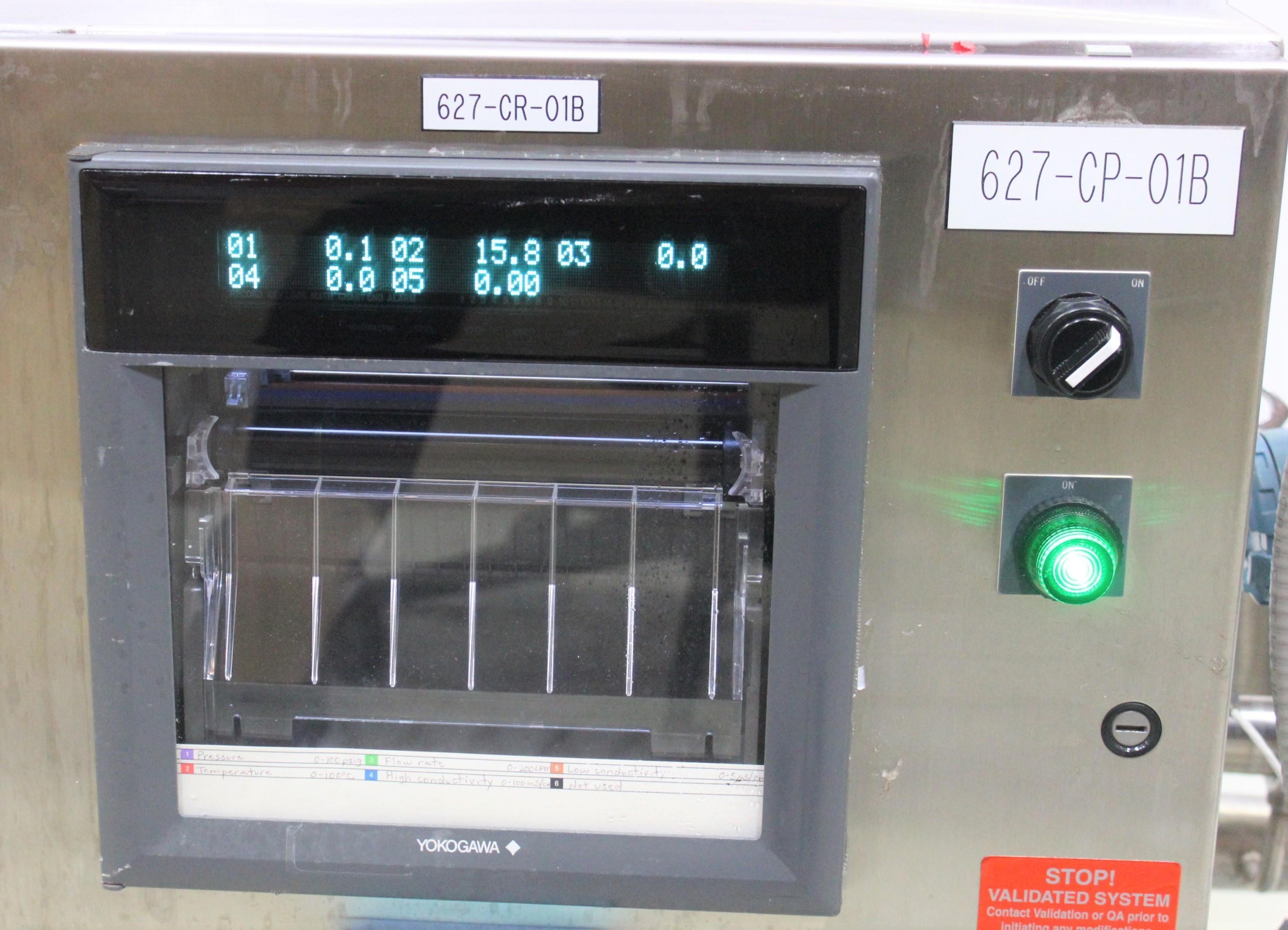 Electrol Specialties Company CIP Data Recording Cart 948AAD Stainless Steel