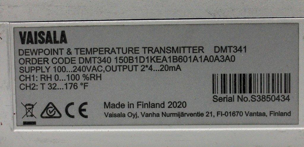 Vaisala DMT341 Dew Point Temperature Transmitter Reliable Measures