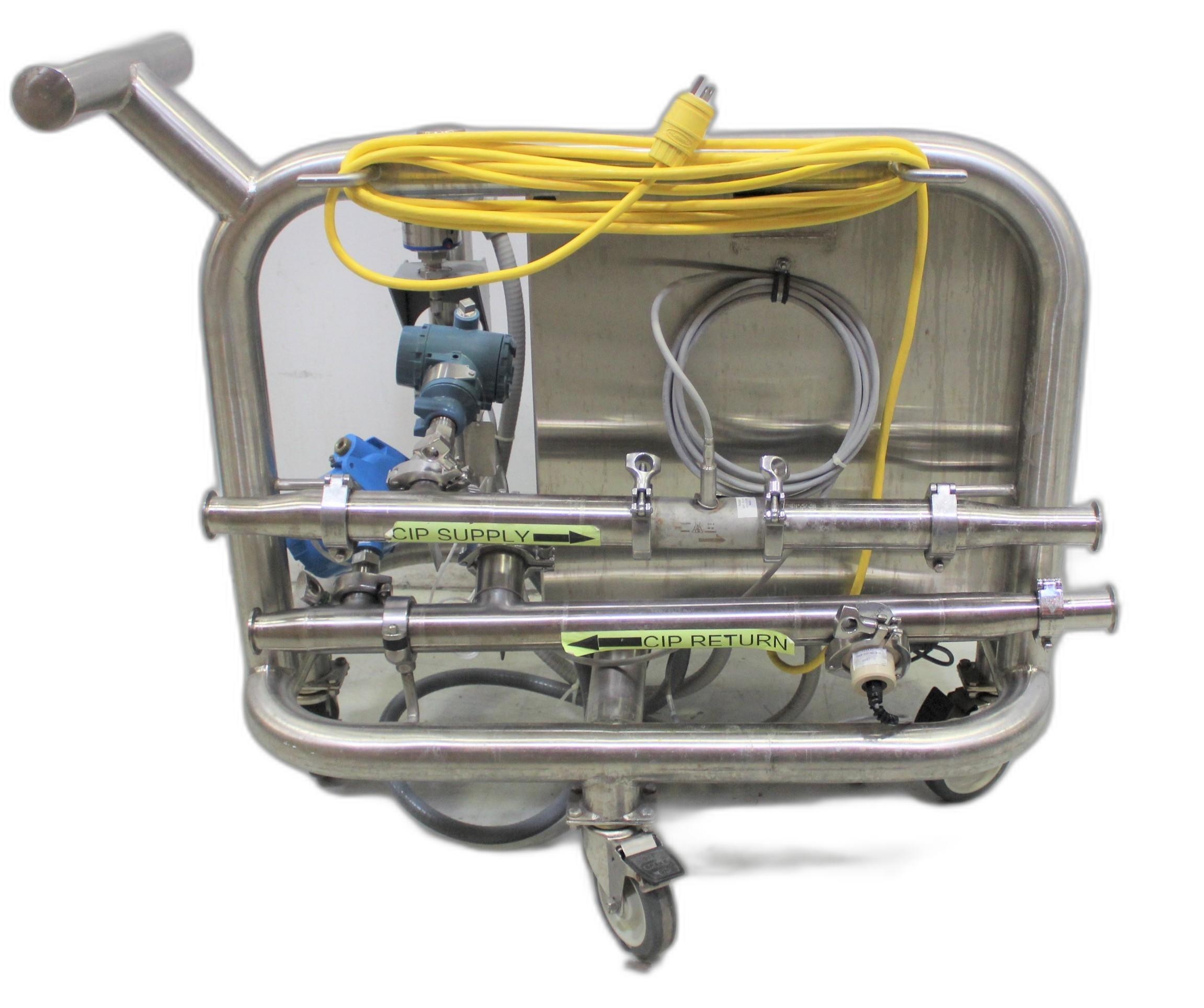 Electrol Specialties Company CIP Data Recording Cart 948AAD Stainless Steel