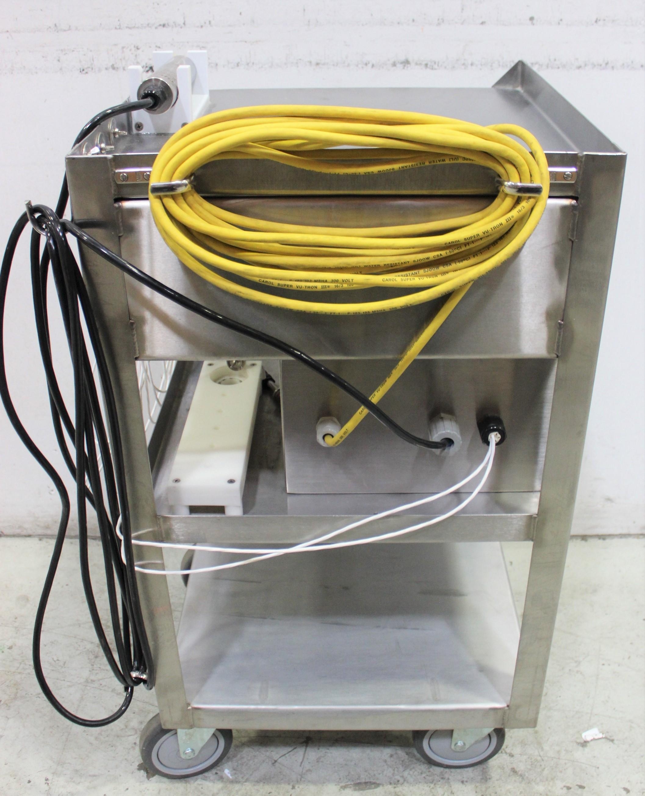 Global Industrial CR2919 Chart Recorder on SIP Cart with Honeywell DR4500