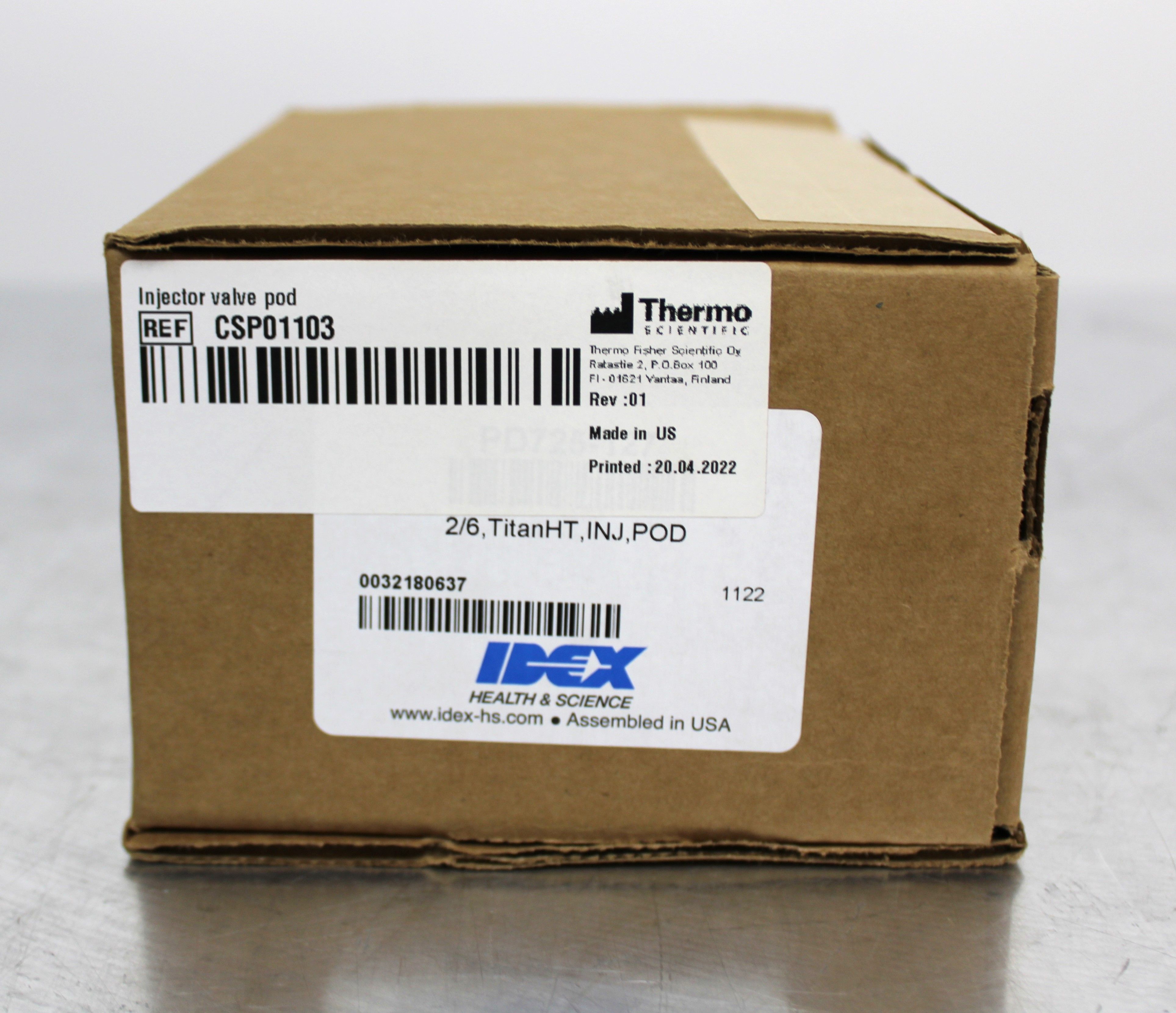 IDEX TitanHT PD725-127 Valve for Thermo Systems & HPLC Applications