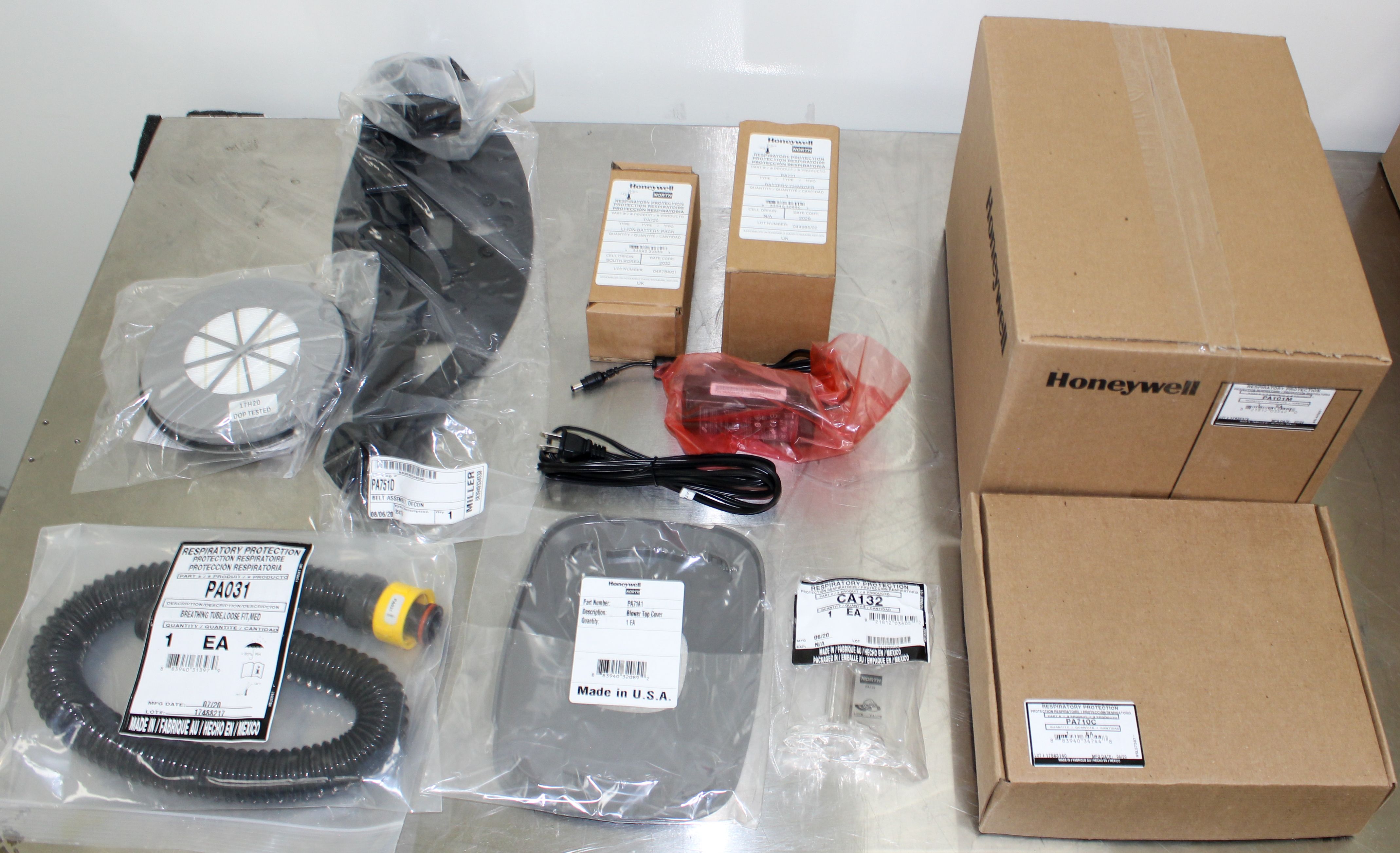 Honeywell PA701HED101TF PAPR Kit Ergonomic Design 3-Speed Airflow New Units