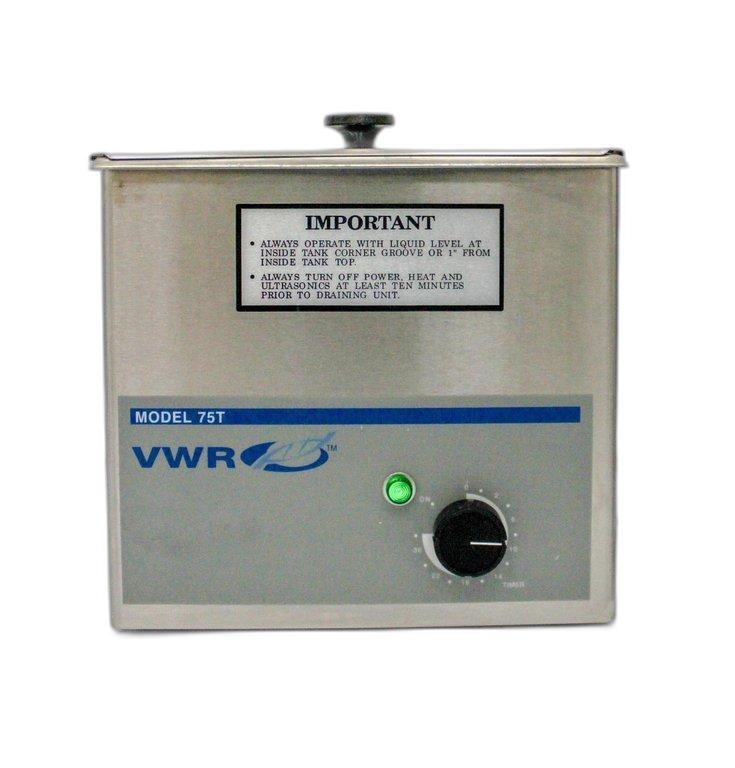 VWR 75T Ultrasonic Cleaner Water Bath with Digital Timer 20-69C Heating Used