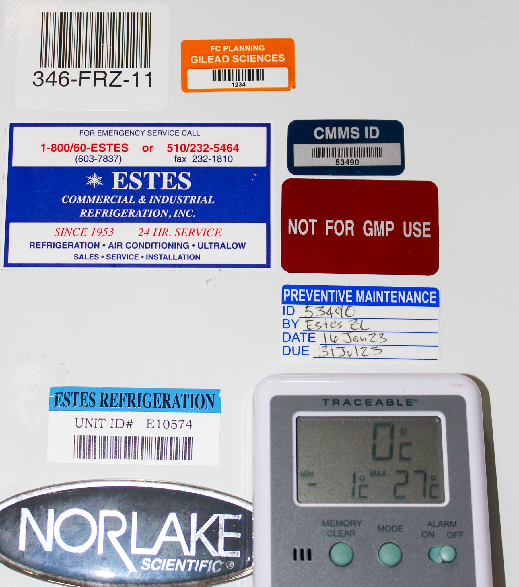 Norlake NSLF241WMW Freezer Scientific 24 cu ft -25C to -10C, Manual Defrost