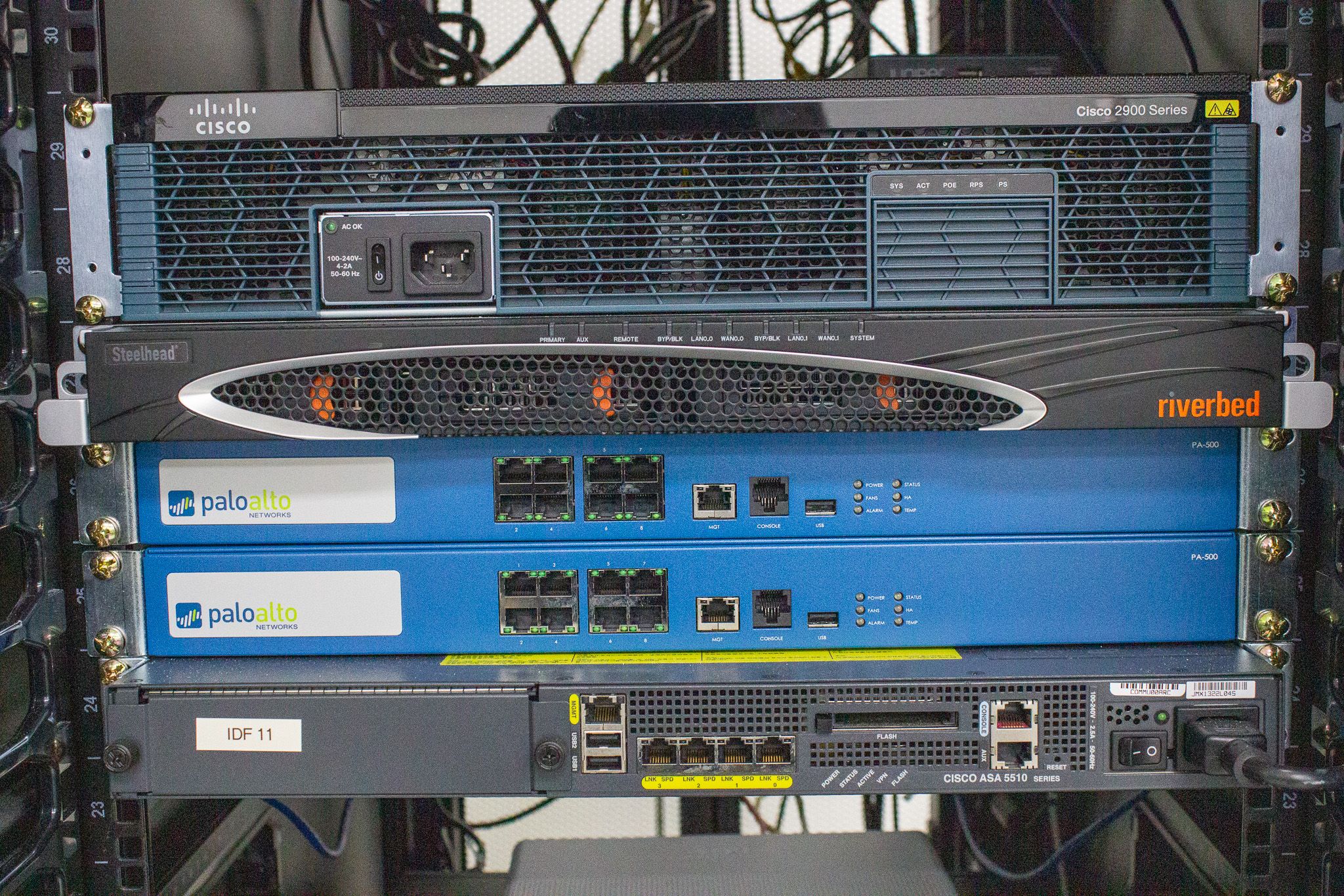 Chatsworth CP3183722 Network Cabinet w/Switches, Routers, Firewalls, 2500lb Load