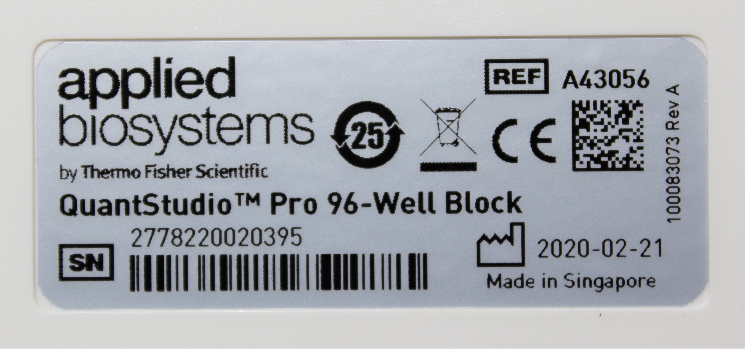 Applied Biosystems QuantStudio Pro 384-Well Block Upgrade Kit A45954 for qPCR Systems