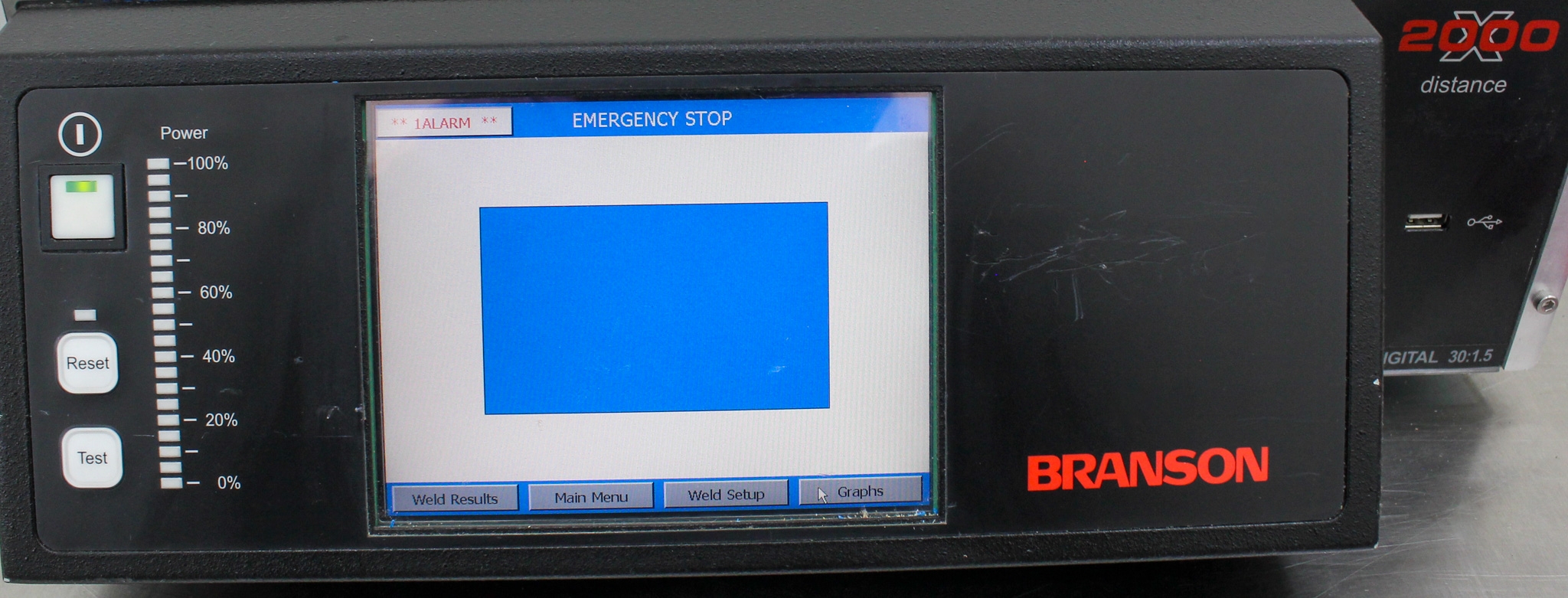 Branson 2000xdt Ultrasonic Welding Base Unit Needs Repair, 30kHz, 1500W