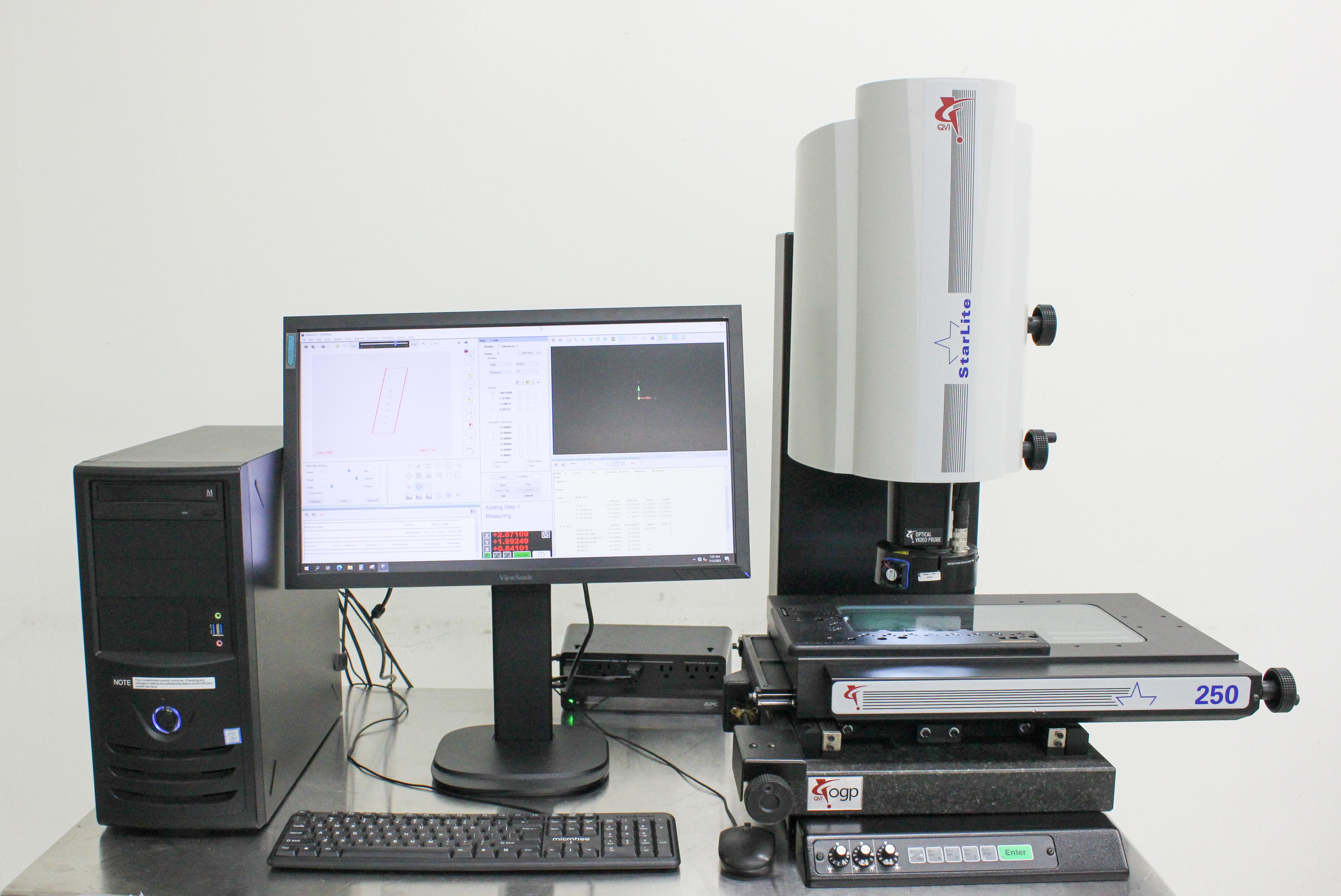 QVI Starlite 250 Measurement System Benchtop Precision Includes Computer