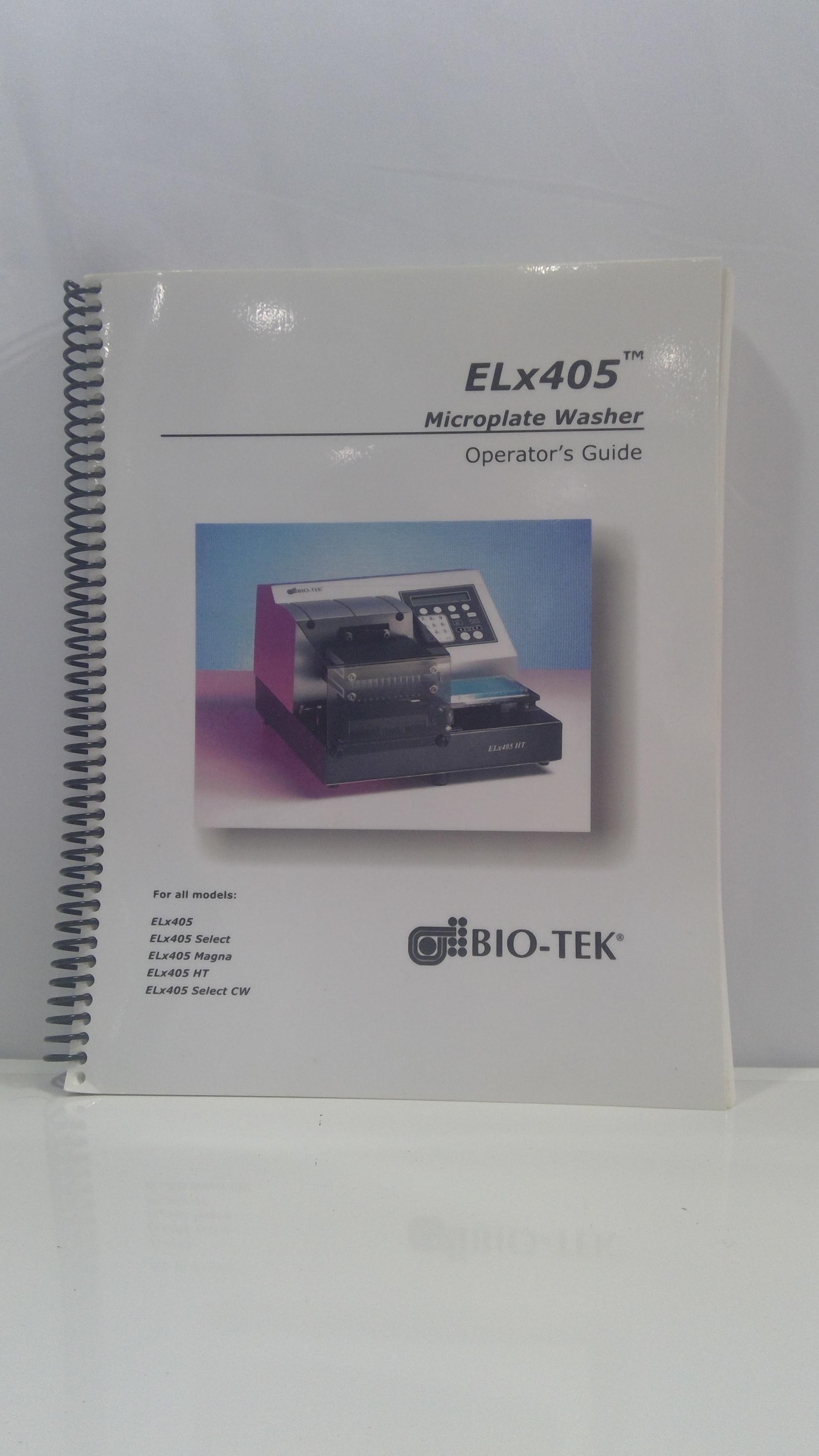 BioTek ELx405 Plate Washer Liquid Handling Microplate 96 Well Overflow HTS