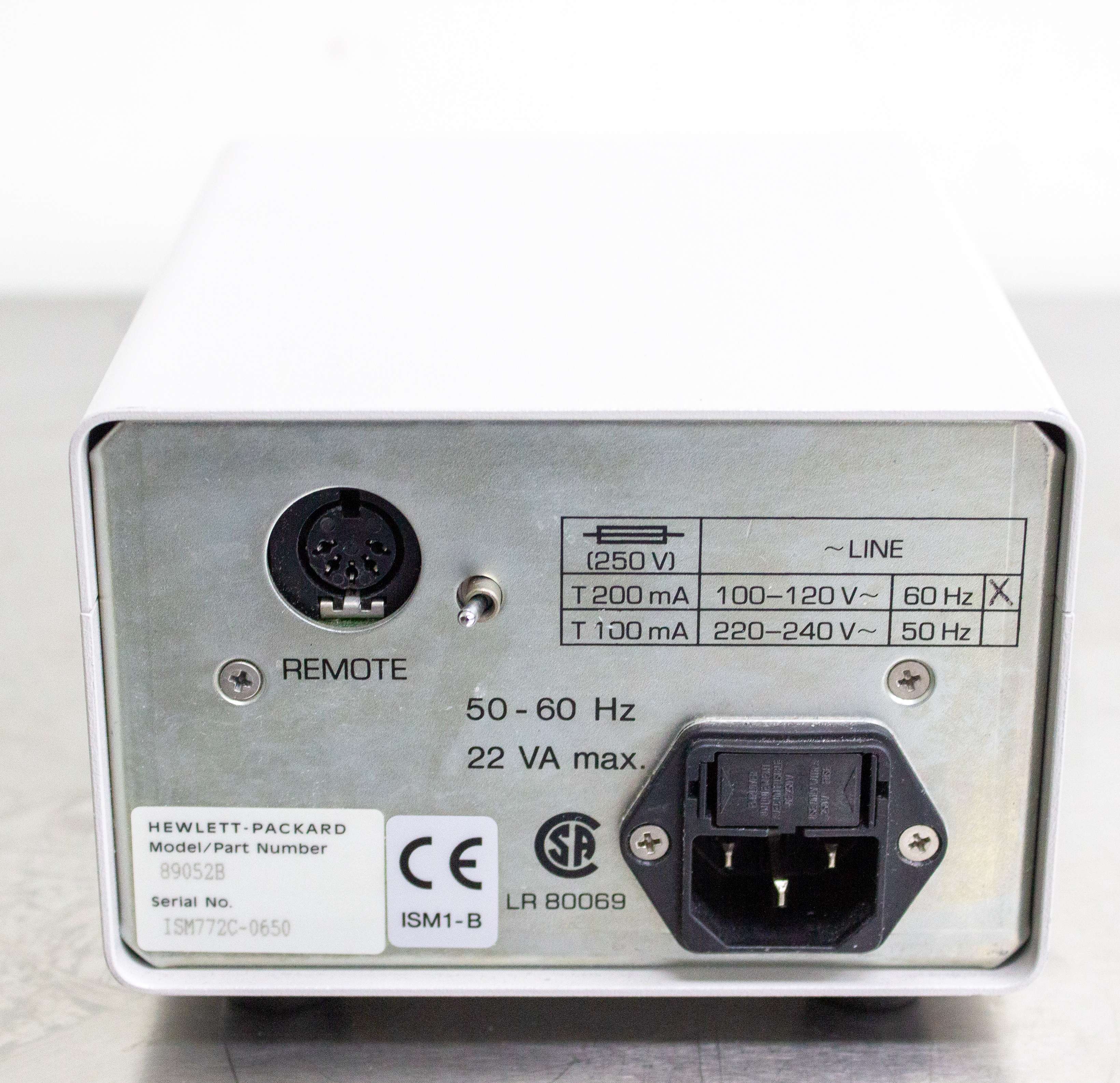 Hewlett Packard 89052B Peristaltic Pump Fixed Speed Reverse Sipper System 110V/220V