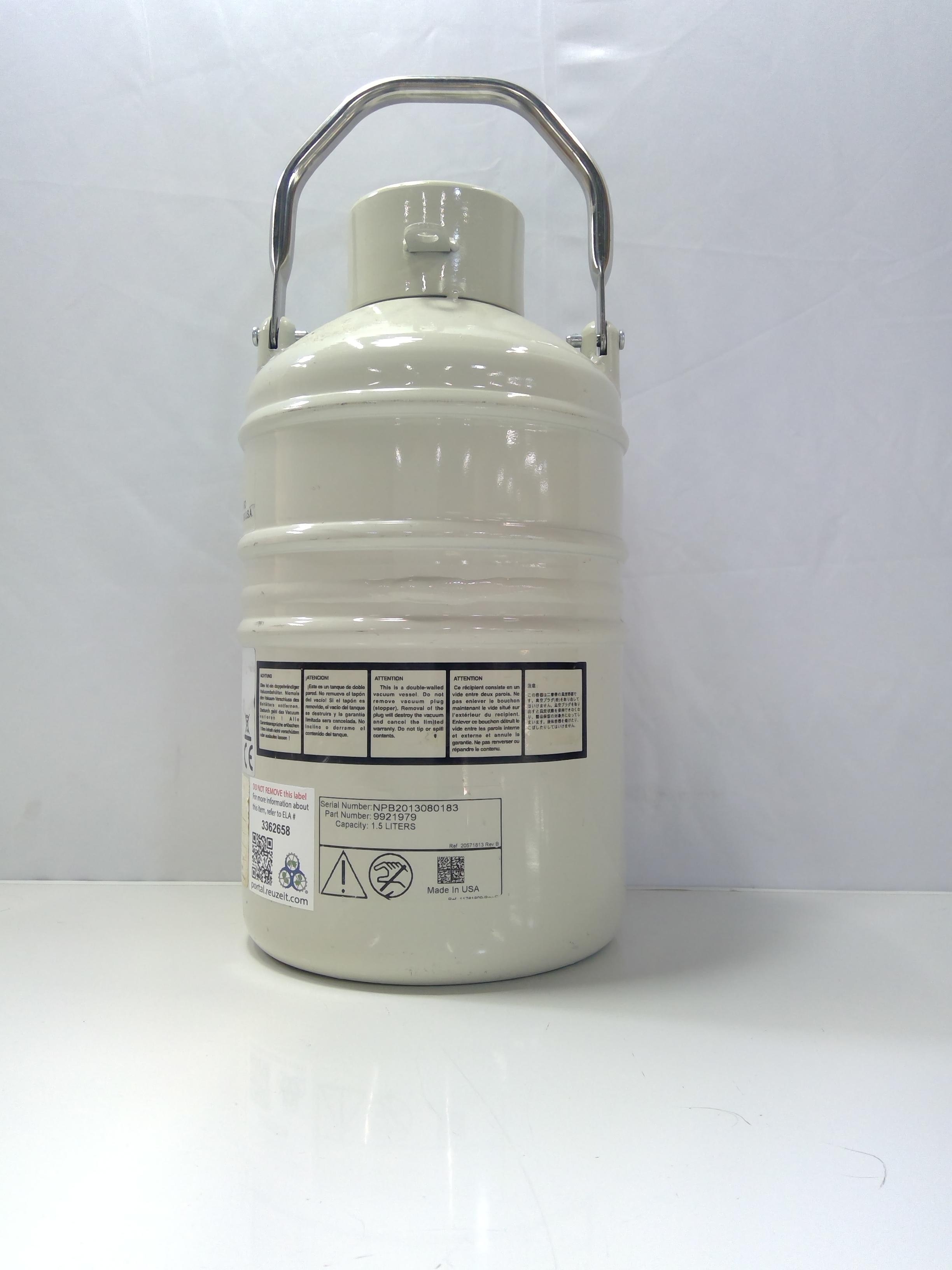 Thermo 819 Dewar / Cryotank 4.3L, Lightweight, Secure Biological Transport