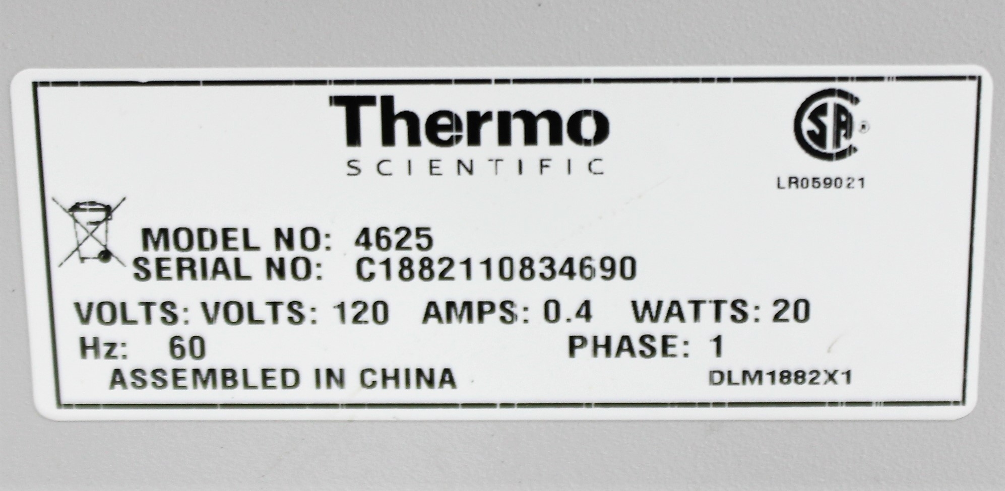 Thermo Scientific 4625 Lab Shaker VG Condition 40-1100 RPM US 120V