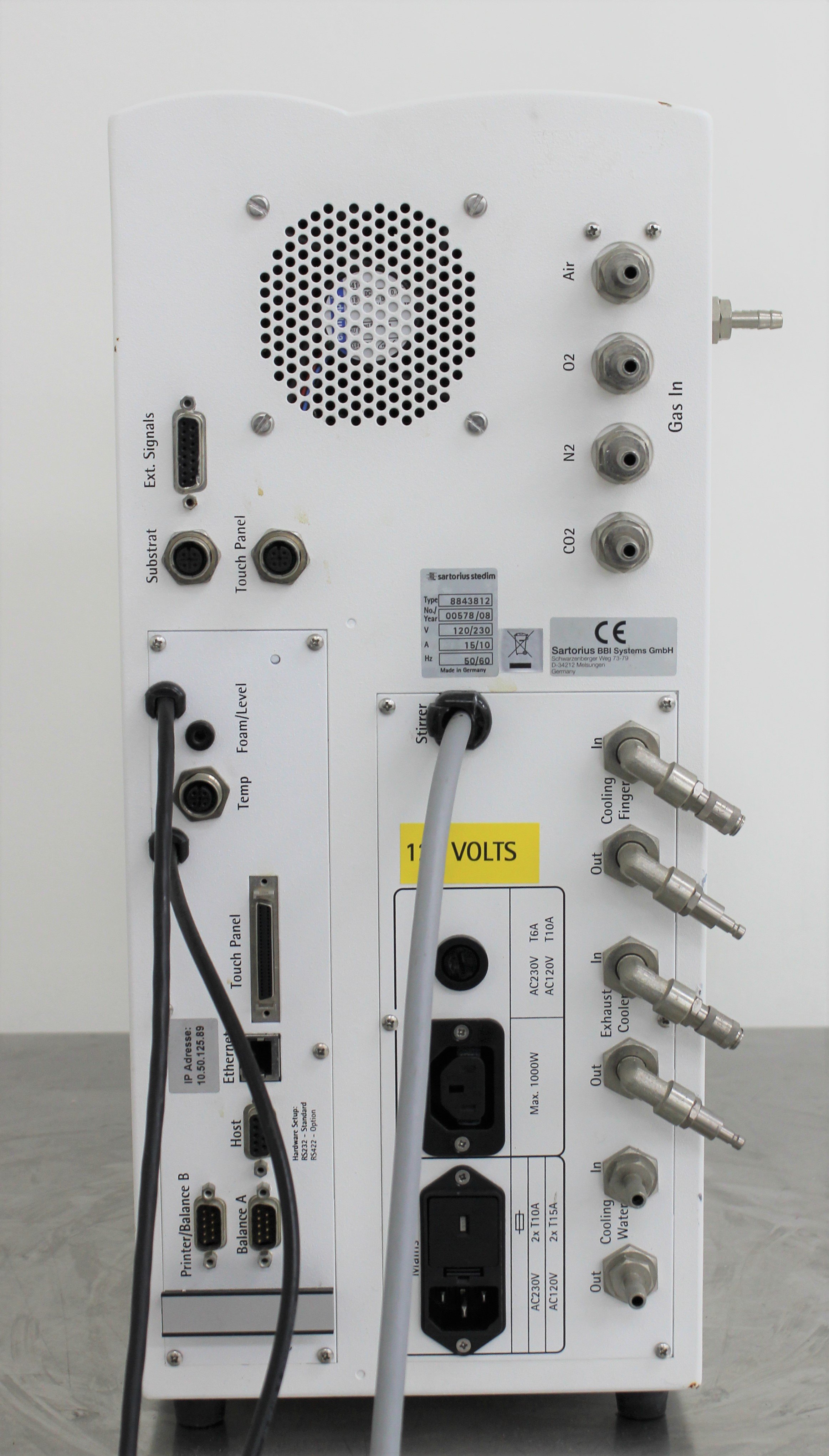 Sartorius Stedim 8843812 Biostat A Plus Bioreactor System, 2008, 120V/220V 50Hz/60Hz