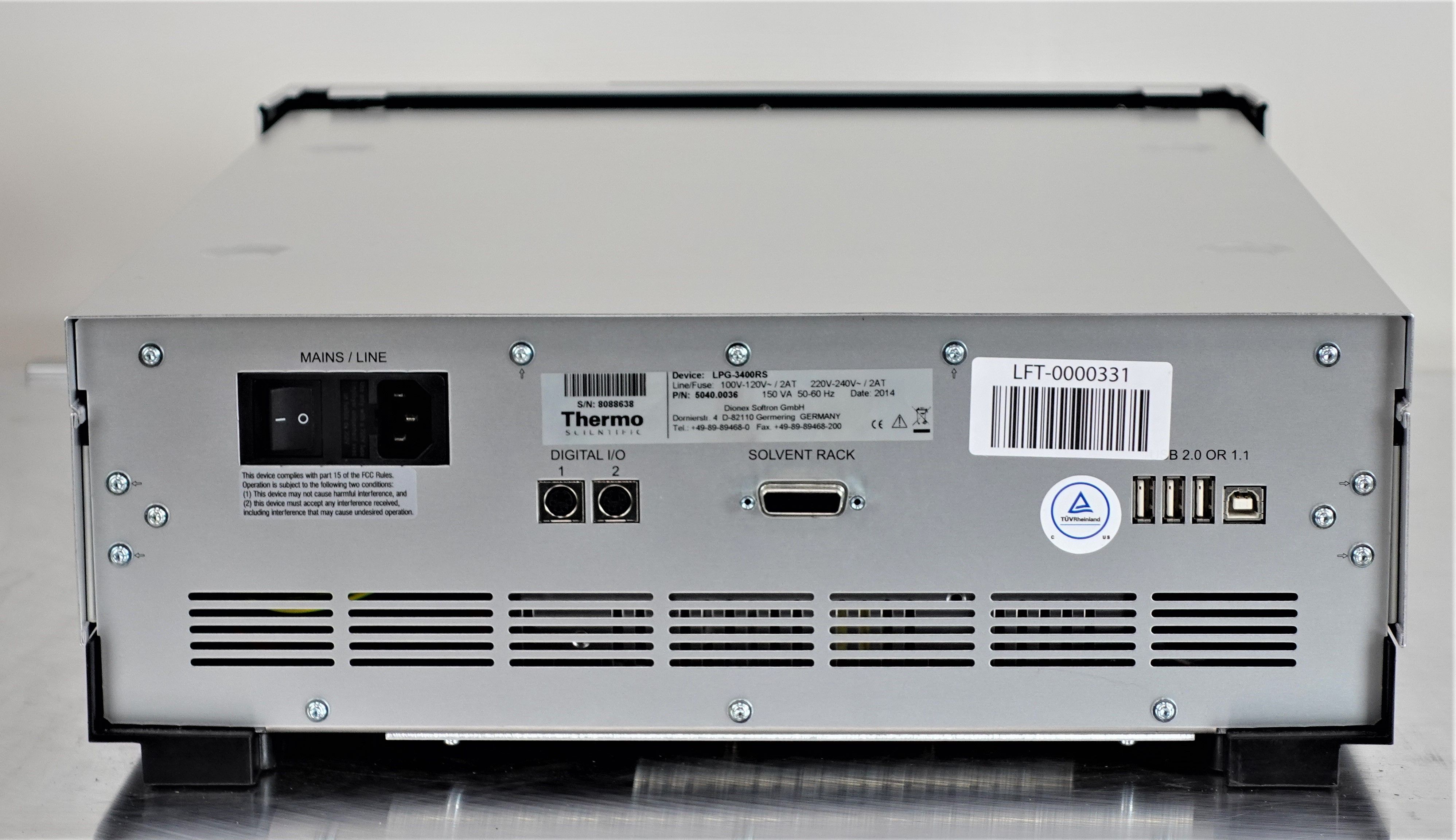 Thermo LPG-3400RS UHPLC Pump Rapid Separation 15,000 psi 2014 Used Good