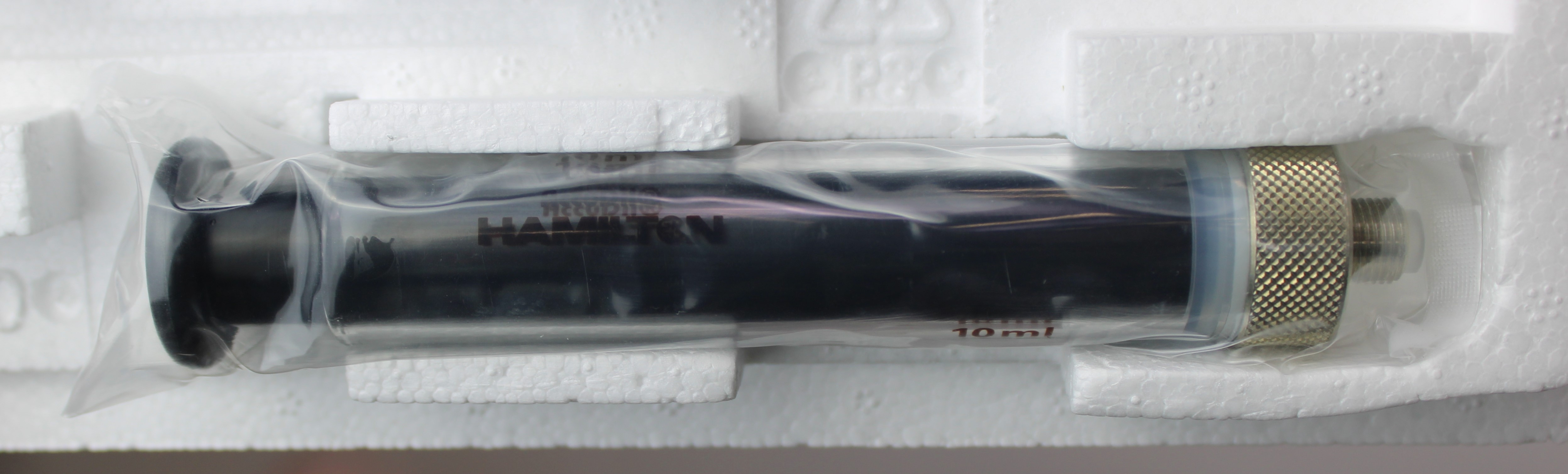 Hamilton 1010 AD SAL Syringe 10 mL Gastight Borosilicate Glass PTFE