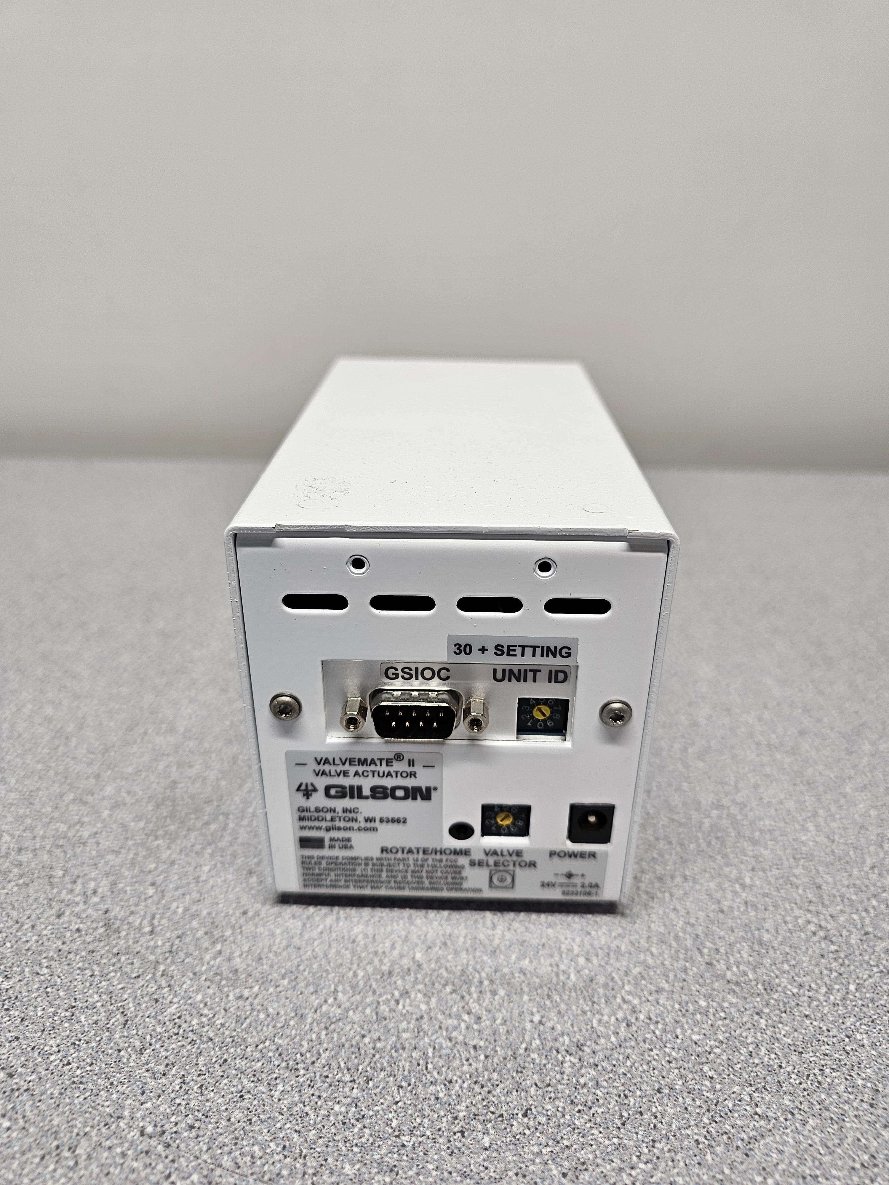 Gilson Valvemate II Actuator HPLC Valve Configuration Liquid System