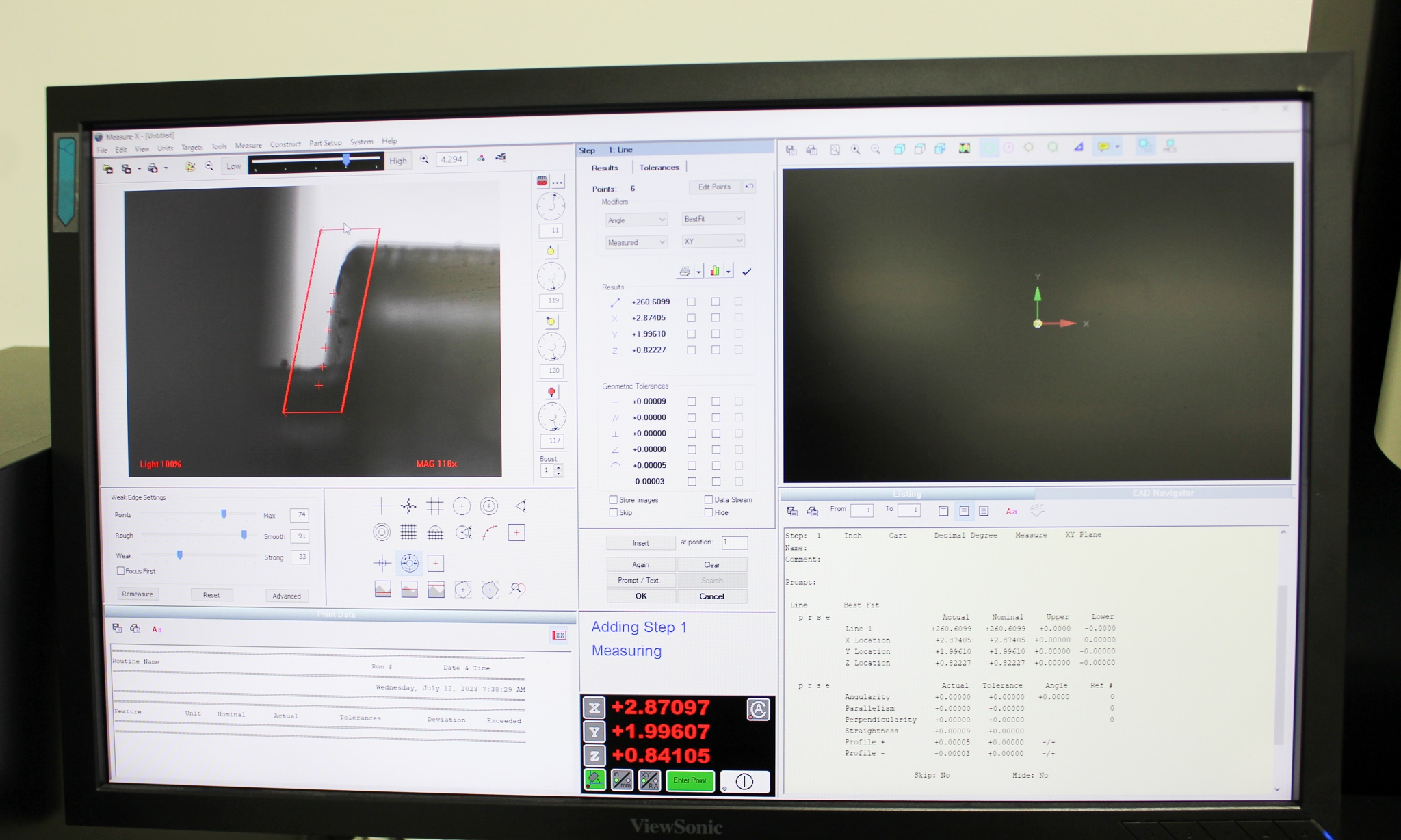 QVI Starlite 250 Measurement System Benchtop Precision Includes Computer