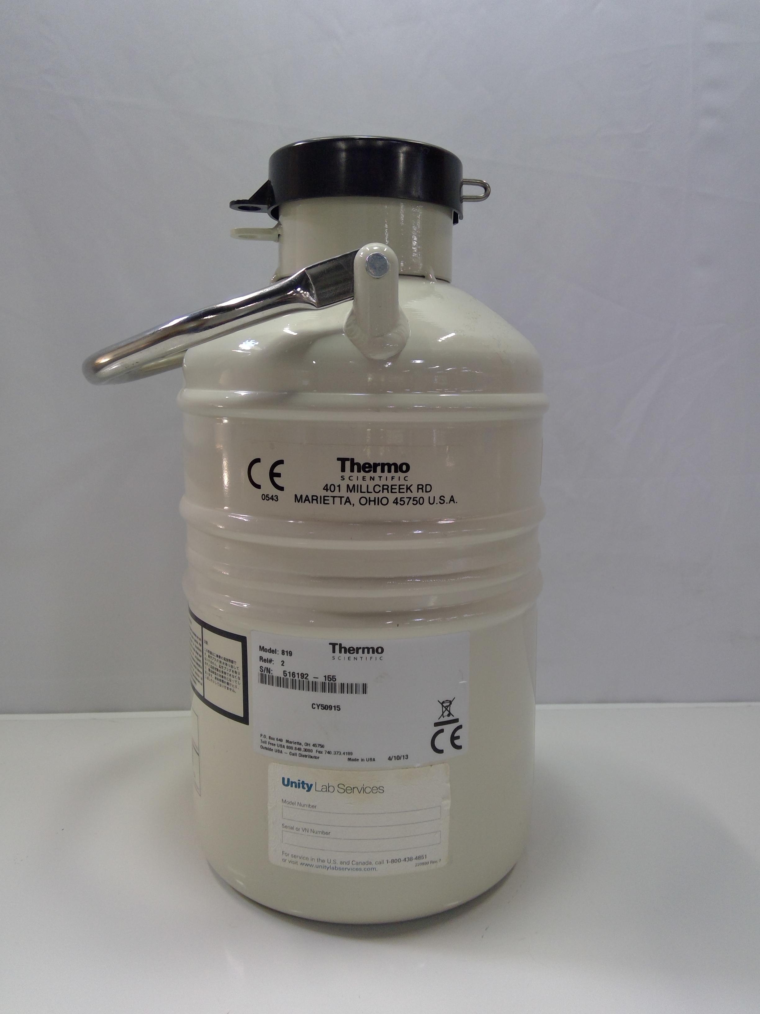 Thermo Scientific 819 Arctic Express LN2 Dewar for Biological Sample Shipping