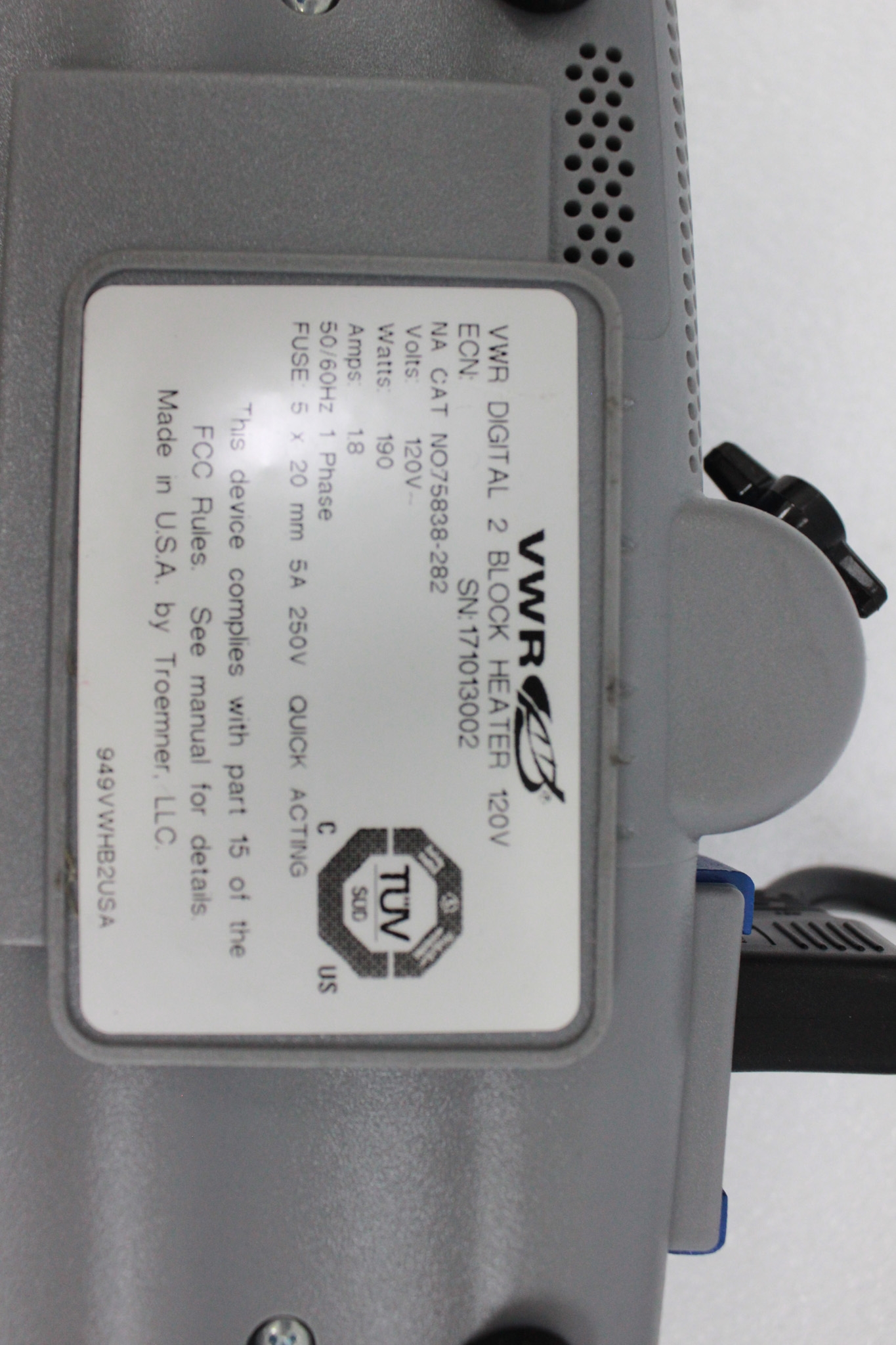 VWR Digital 2 Block Heater 120V Lab Use, Heats to 120C, Accurate & Stable