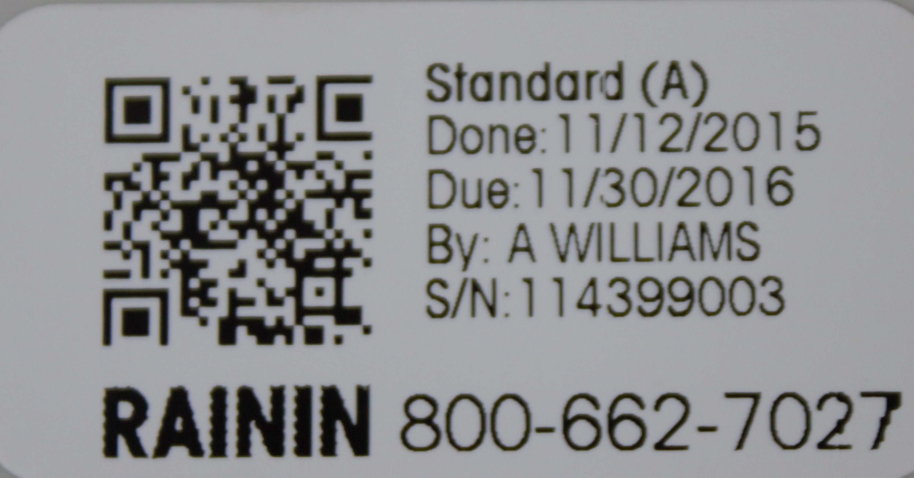 Rainin Matrix Impact2 Liquid Handling Pipettor 1250uL 120V Used USA