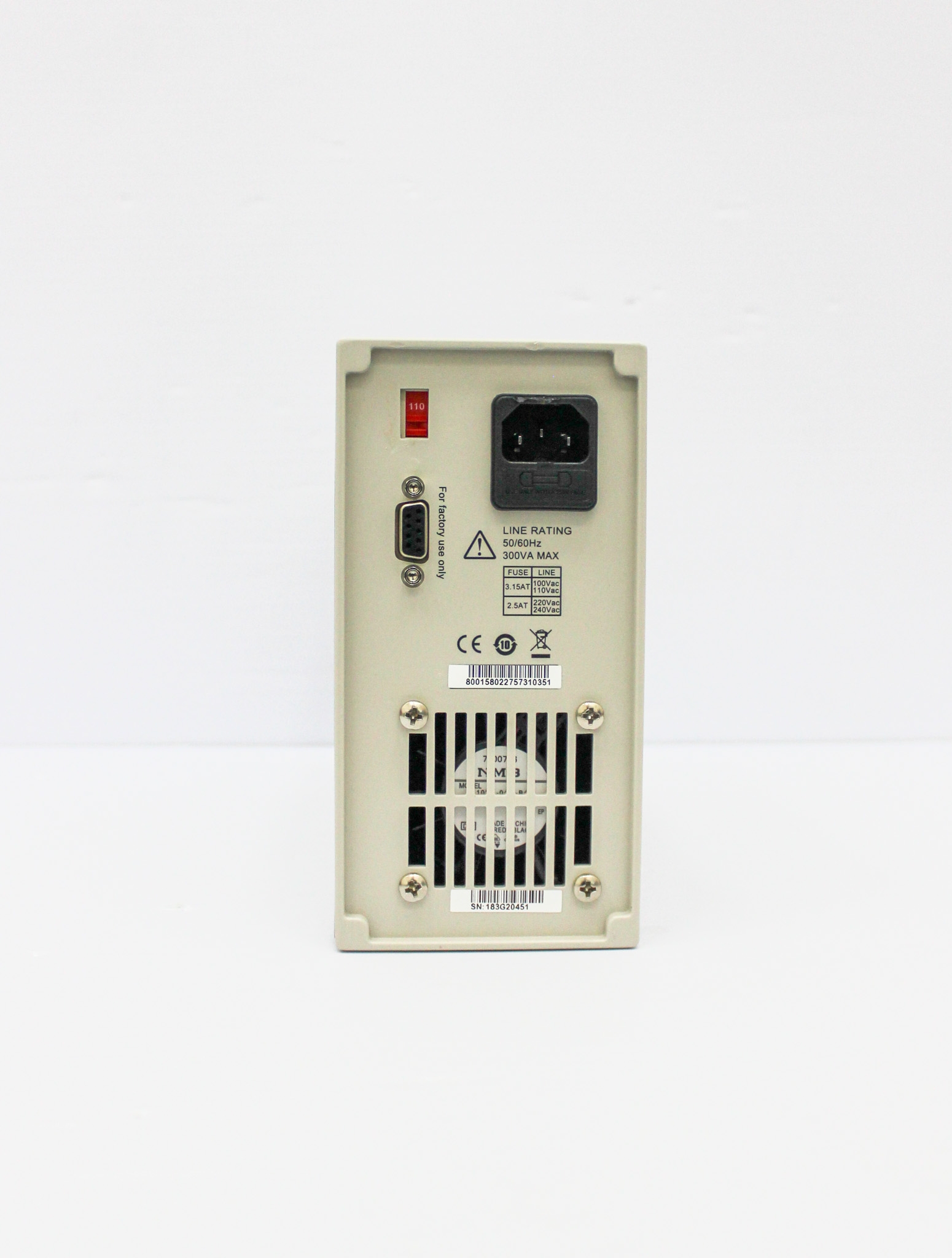 BK Precision 9110 DC Power Supply 100W 60V/5A Multi-Range Digital Control