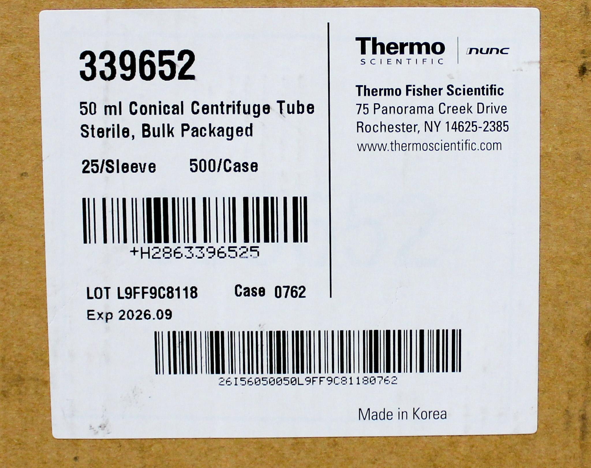 Thermo 339652 Centrifugation Tube Holder High Throughput Bulk Pack 50ml 500pc