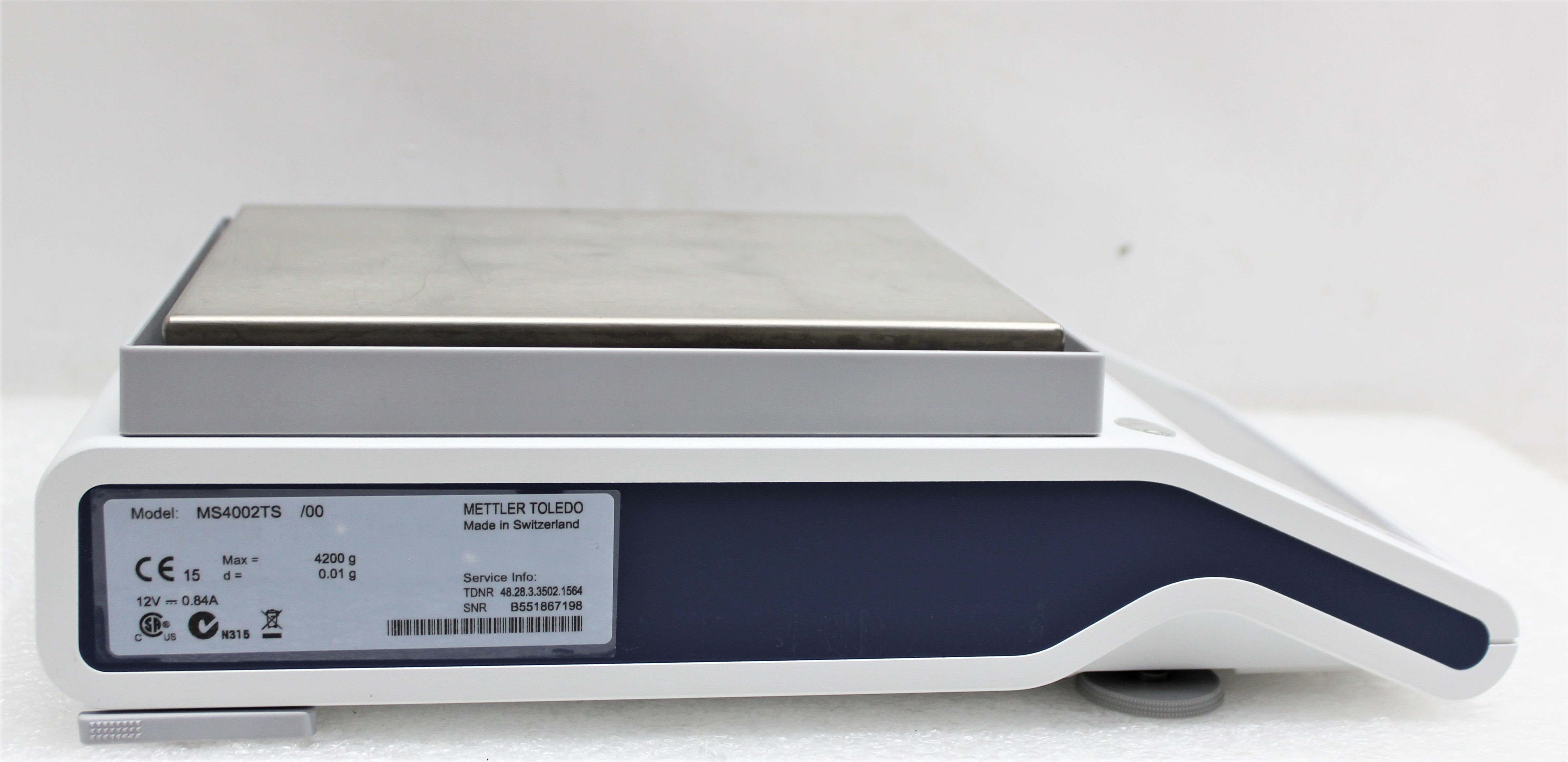 Mettler-Toledo MS4002TS/00 High Capacity Balance 4200g Precision Weighing