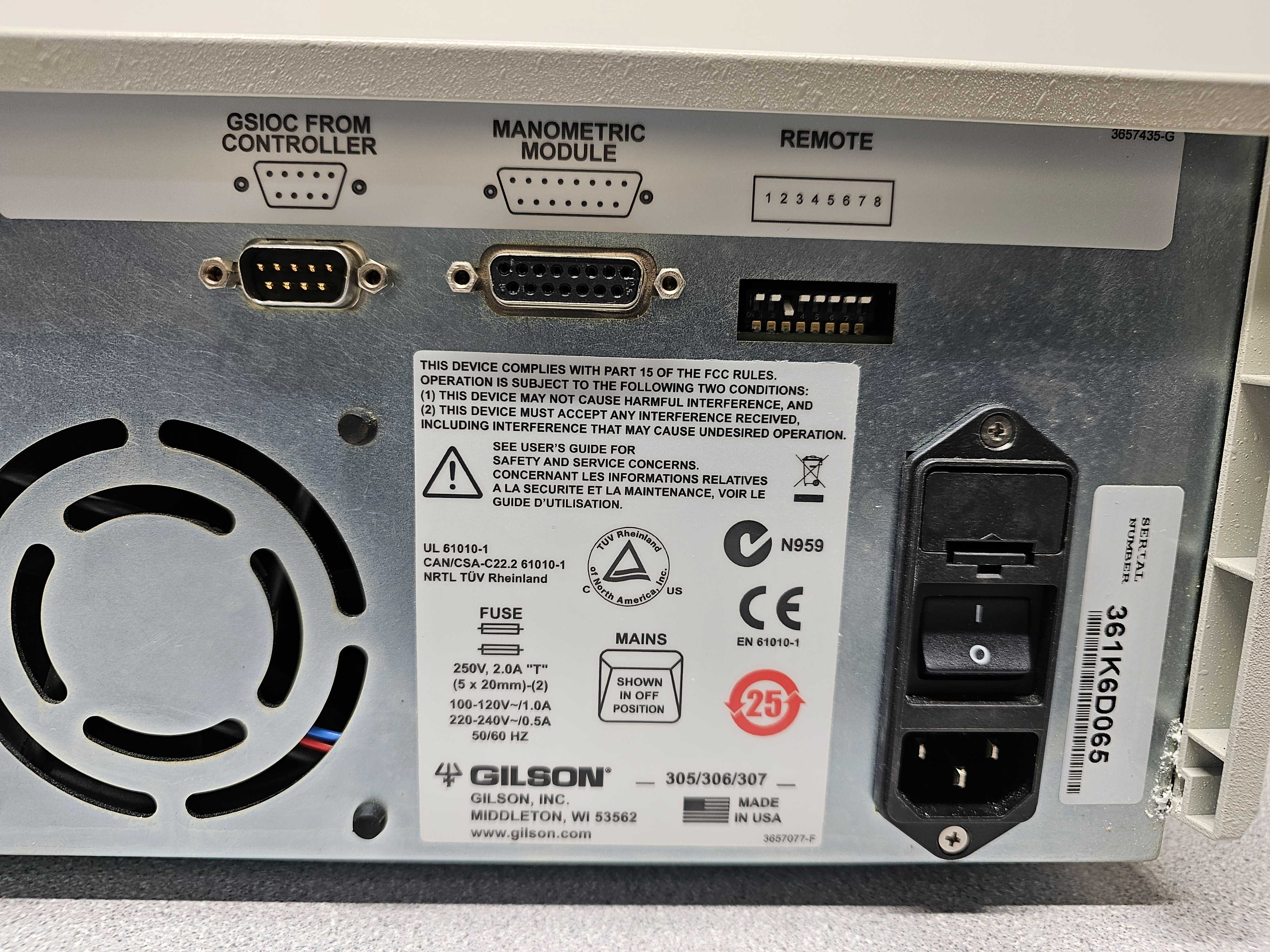 Gilson 306 Pump HPLC Chromatography System for Multi-Pump Applications