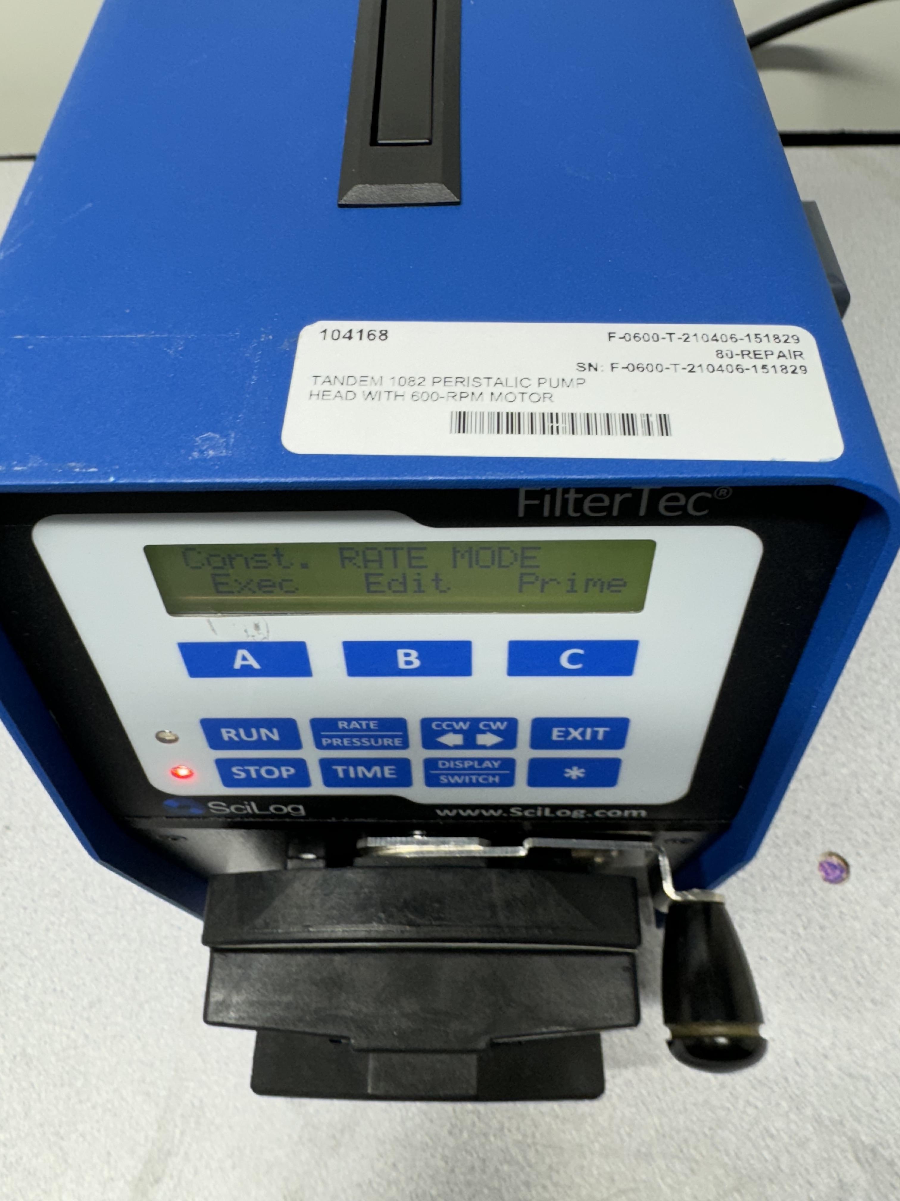 Parker 1082 Tandem Peristaltic Pump with Dual Motor Options, 600/160 RPM