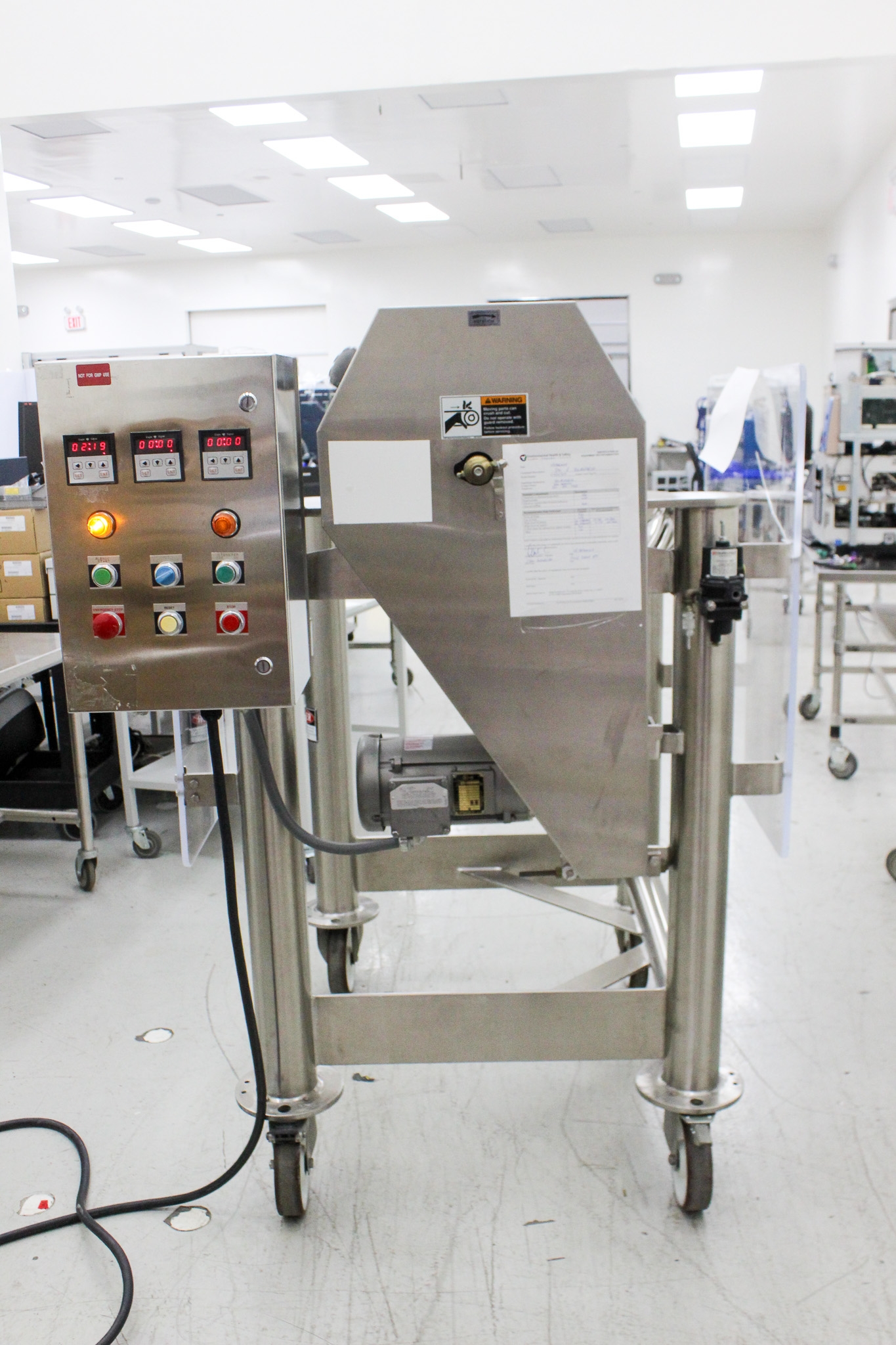 Patterson Kelley Twin Shell Dry Blender 1 Cu Ft 60 lb V-Shaped Efficient Mixing