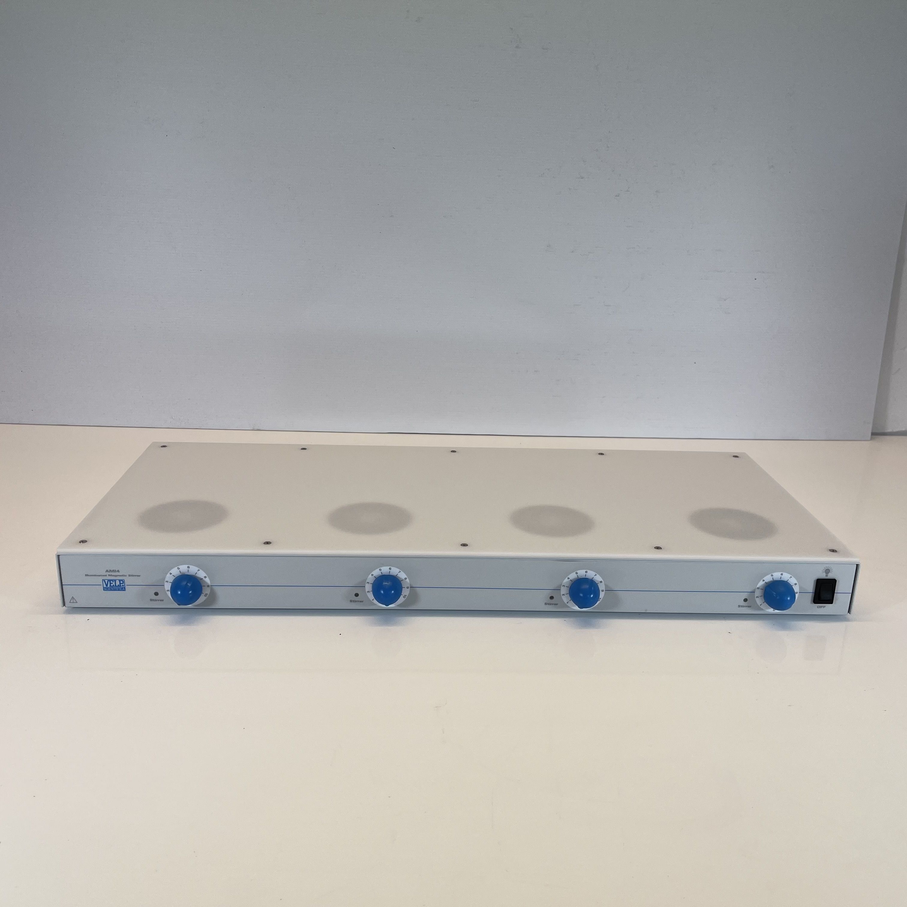 Velp AM14 Magnetic Stirrer 4-Position Illumination 1100 RPM Used Italy