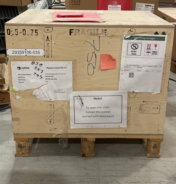 Cytiva Bypass Valve Kit 3/4 G Valve Kit Good Cosmetic Wear Testing