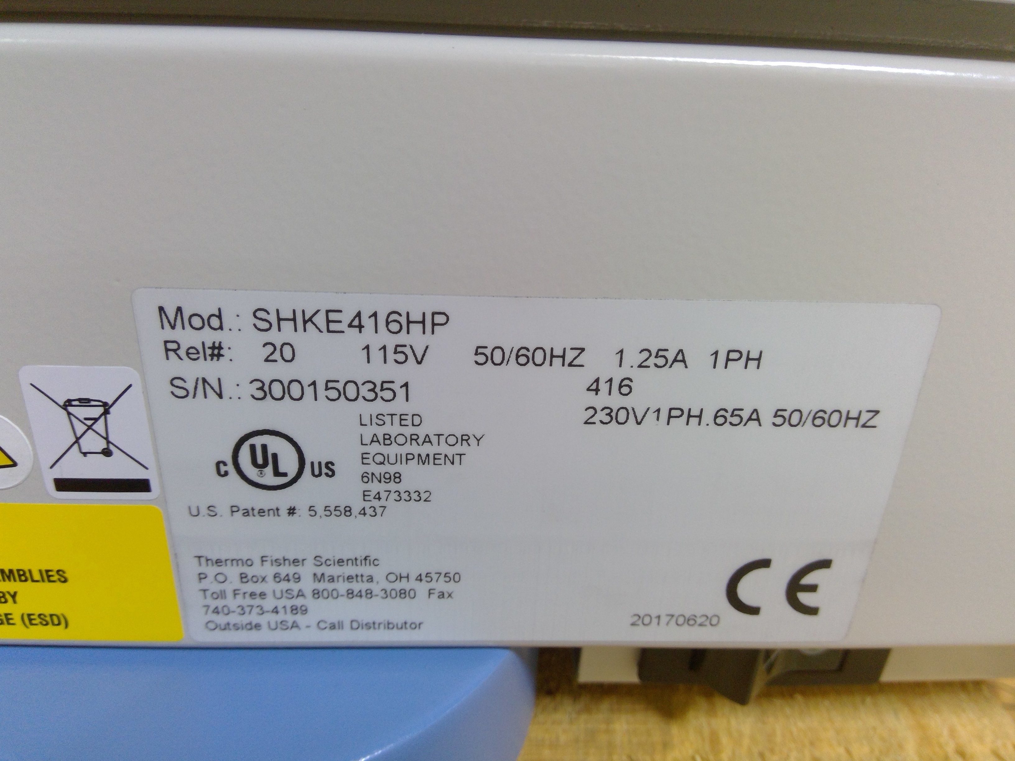 Thermo SHKE416HP Tabletop Orbital Shaker