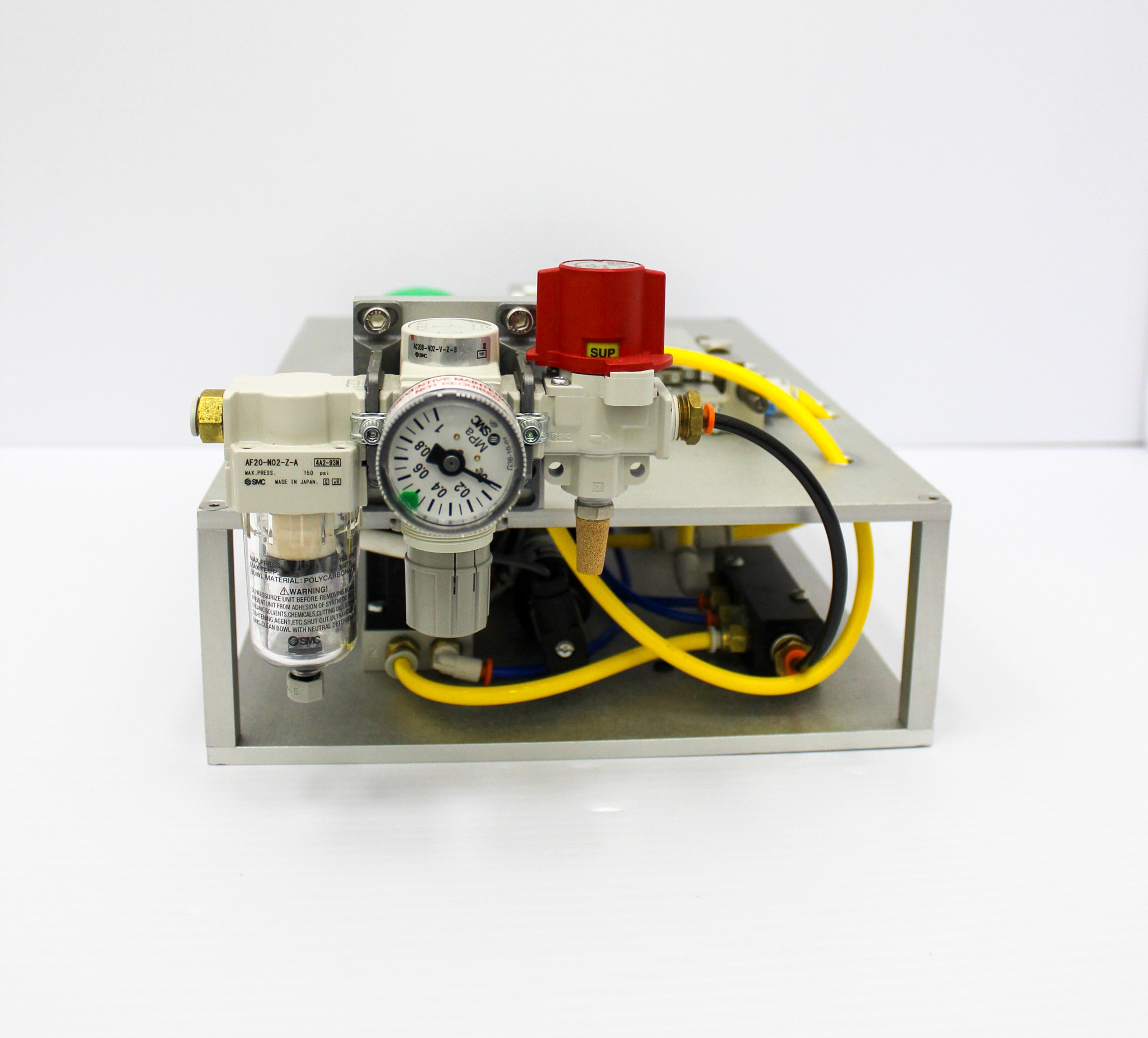 SMC MXS8-30P Air Slide Table Precision Slides, Rubber Bumper, Shock Absorber