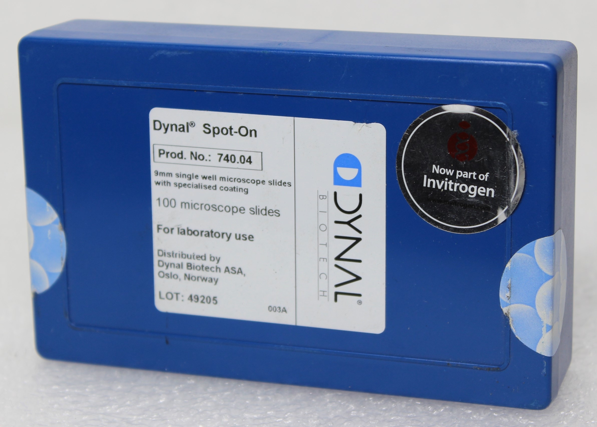 Dynal / Thermo Spot-On 9mm Single Well Microscope Slides for Microscopic Analysis